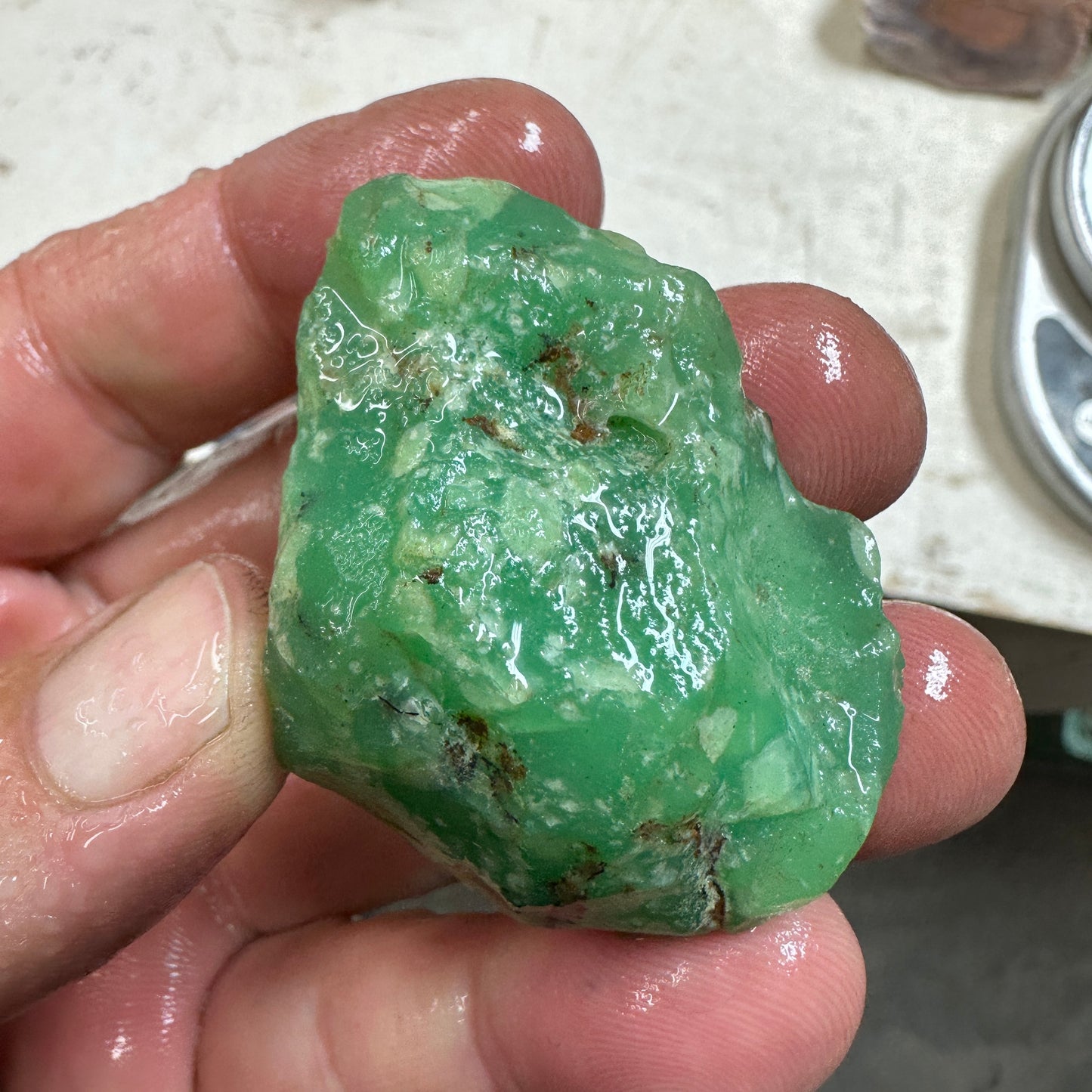 Tanzanian CHRYSOPRASE Rough 56.2 grams