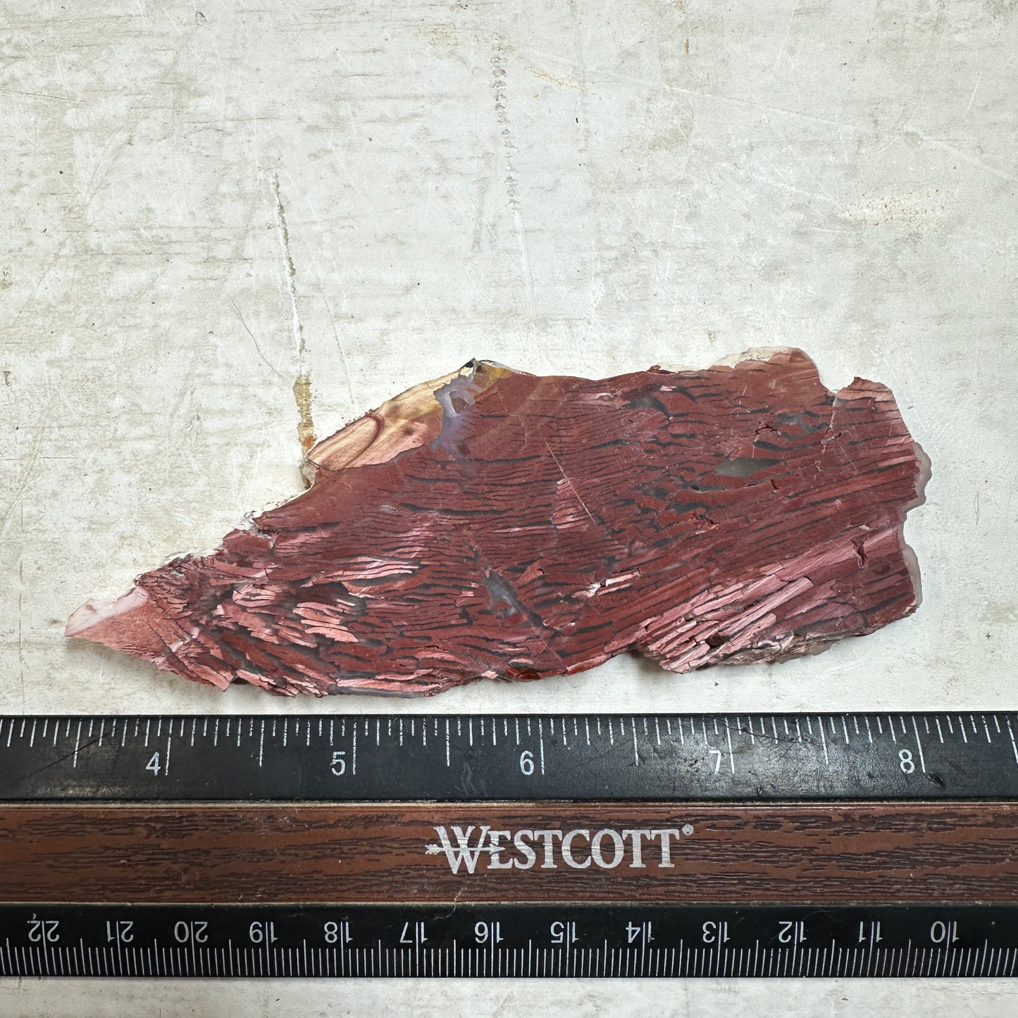 Red HOWARDITE Slab - 52 grams