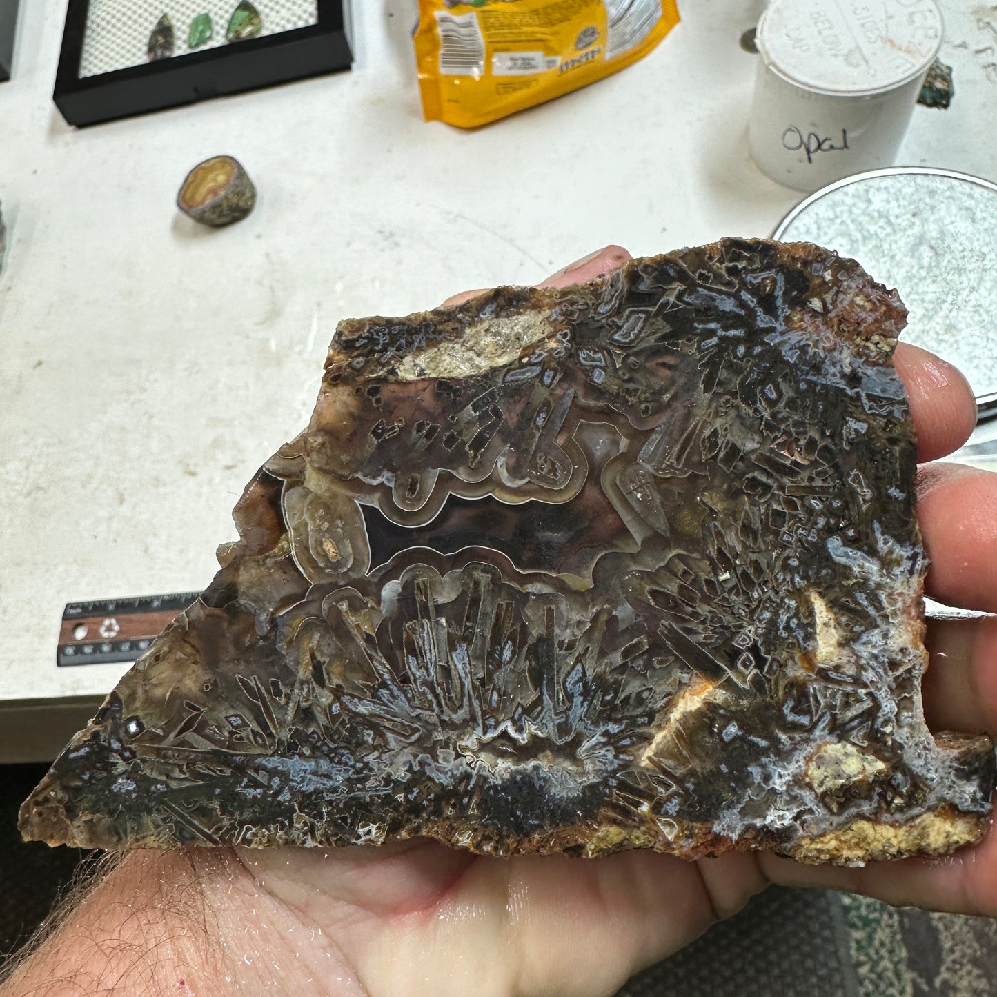 TURKISH STICK AGATE Slab - 150 grams