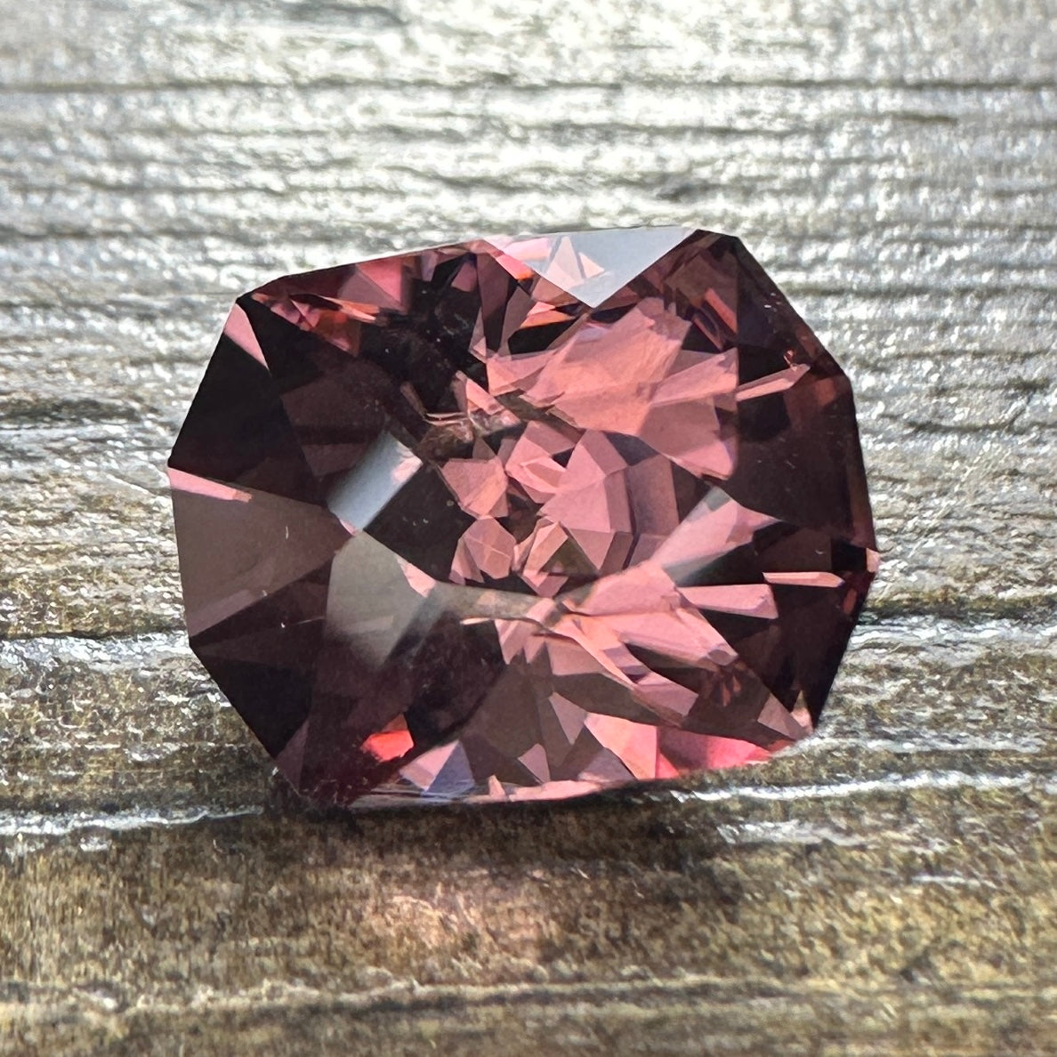 4.33ct Raspberry ZIRCON Faceted Stone