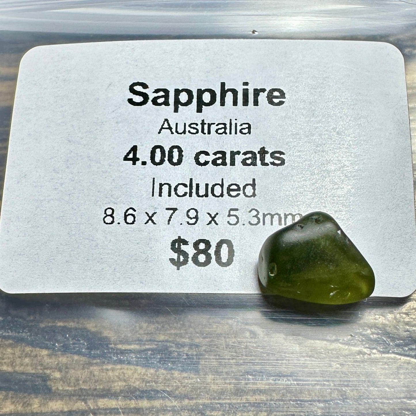 4.00ct AUSTRALIAN SAPPHIRE Facet Rough