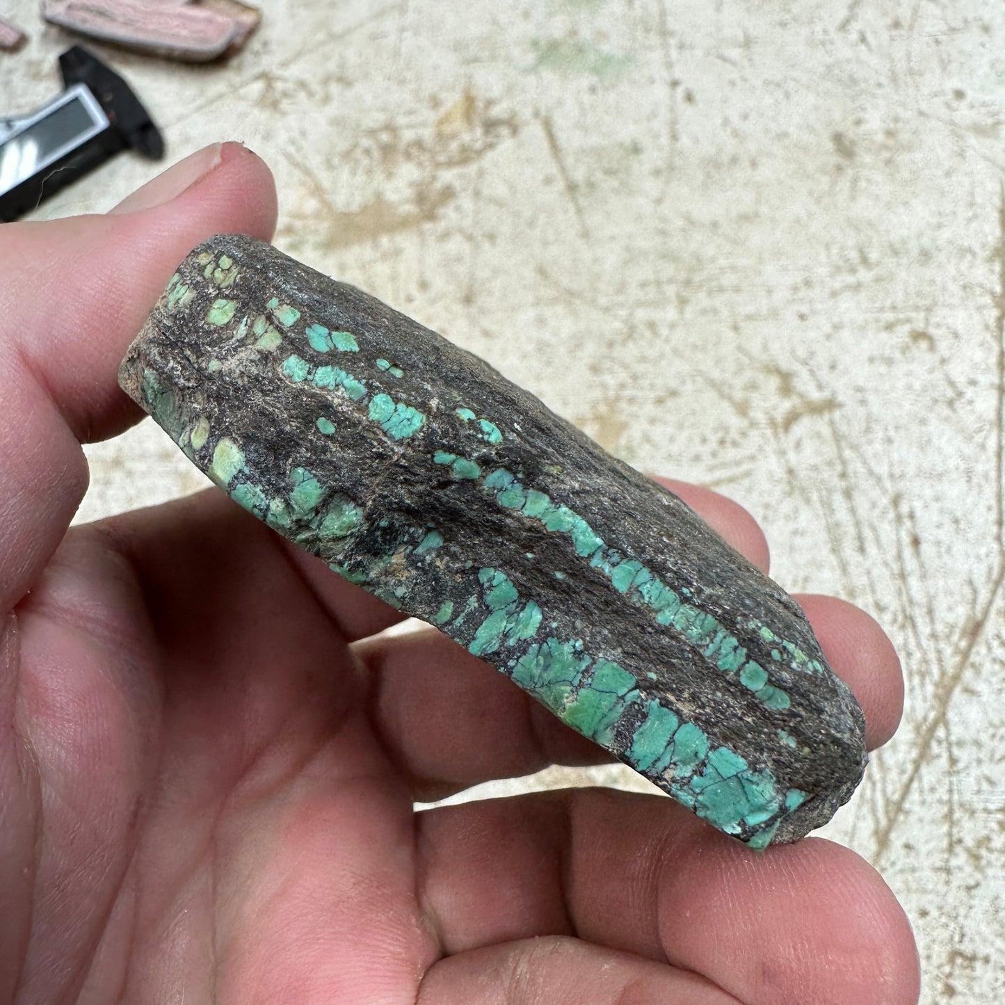 203 gram Hubei Turquoise rough