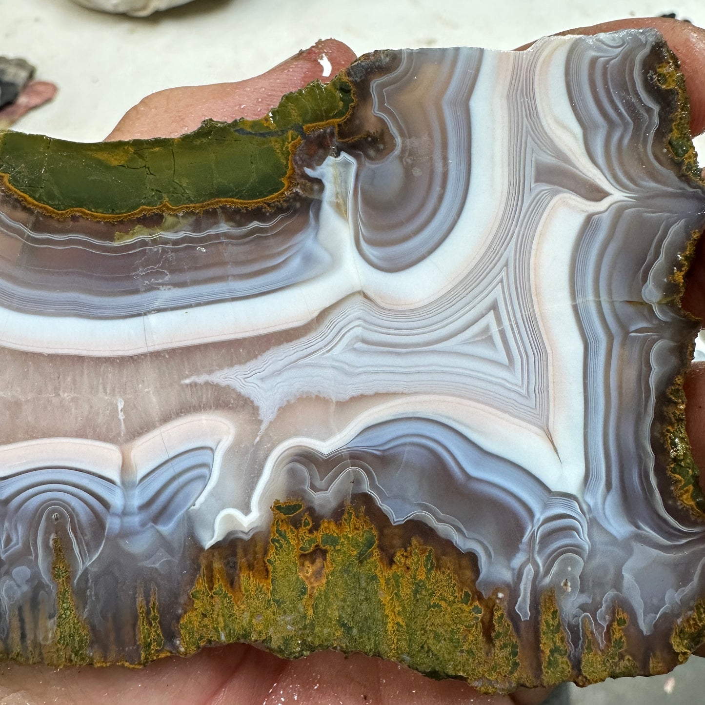 MOROCCAN KERROUCHEN AGATE Slab - 143 grams