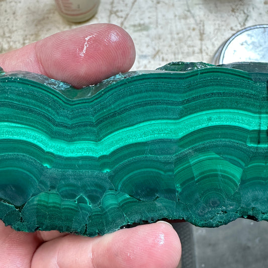 Chatoyant MALACHITE Slab - 168 grams