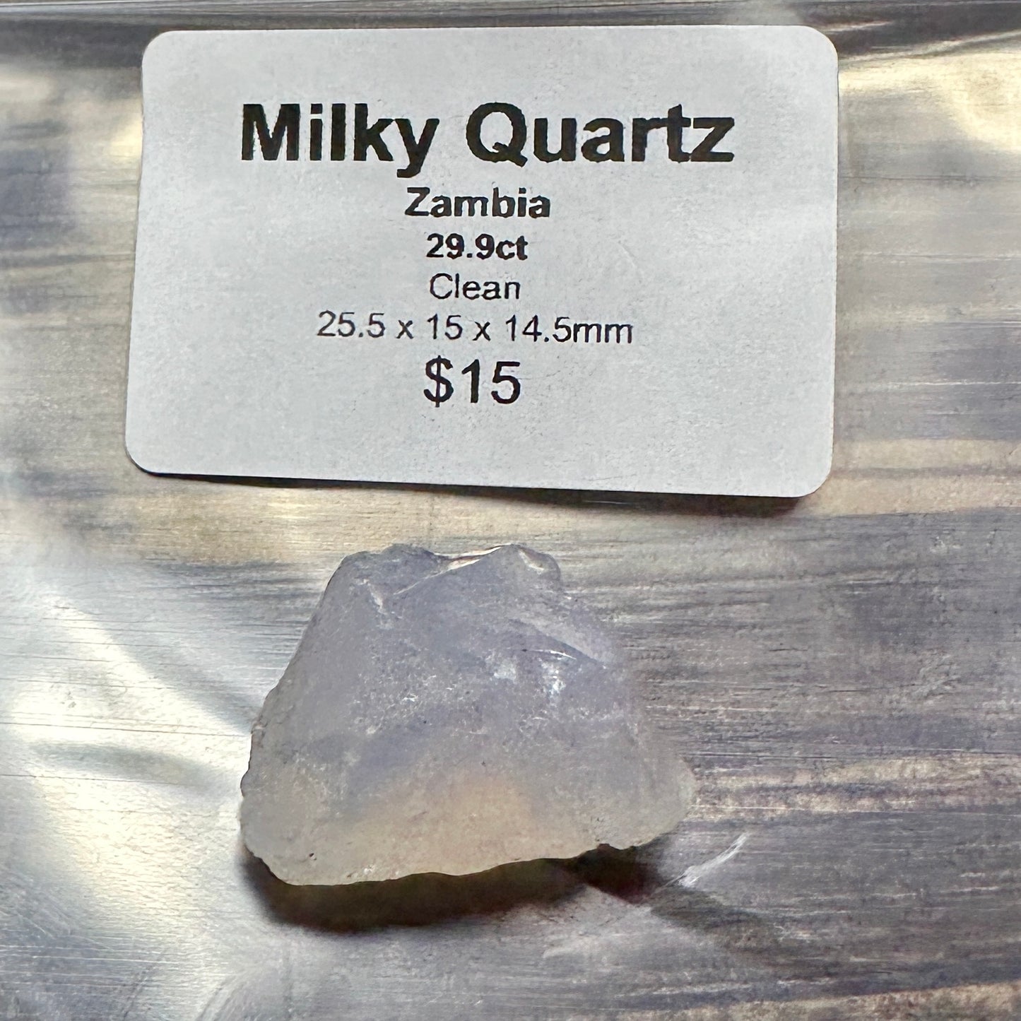 29.9ct MILKY QUARTZ Facet Rough