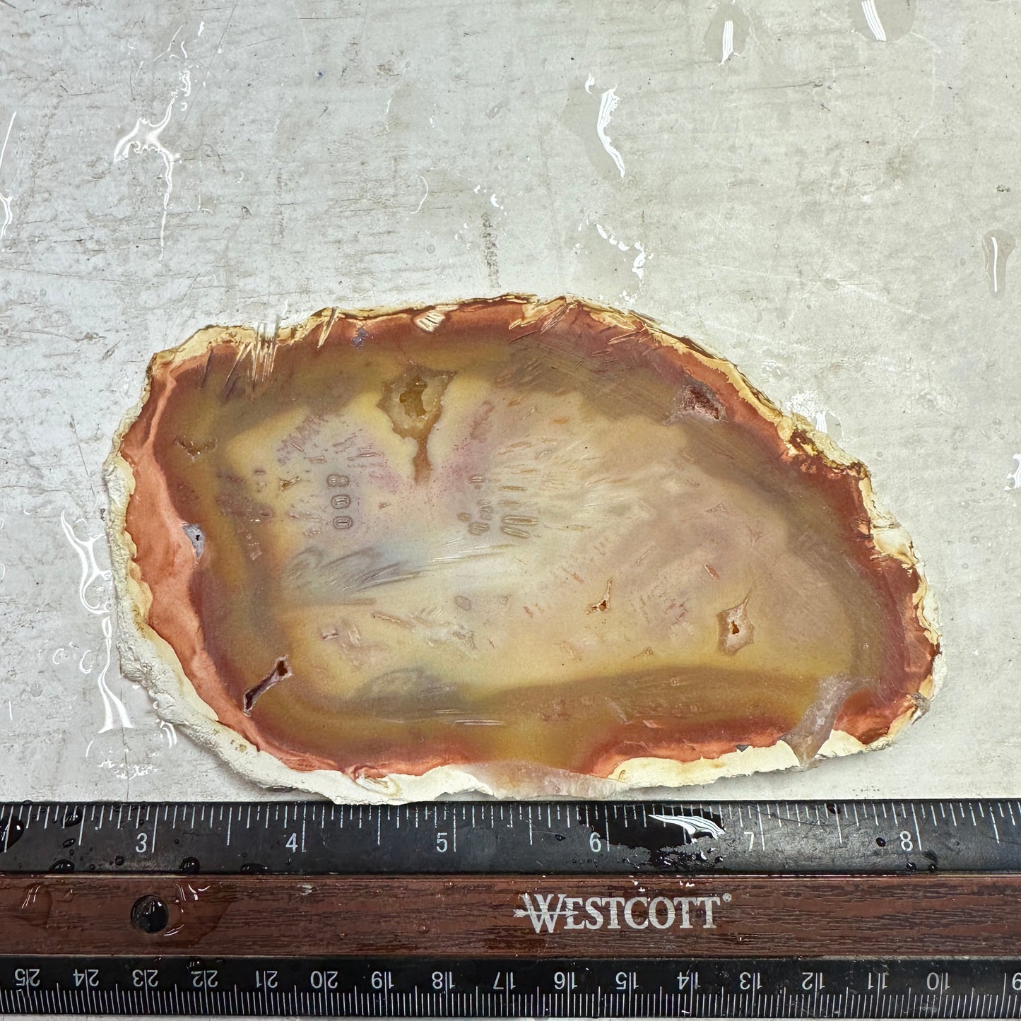 TUBE AGATE Slab - 166 grams