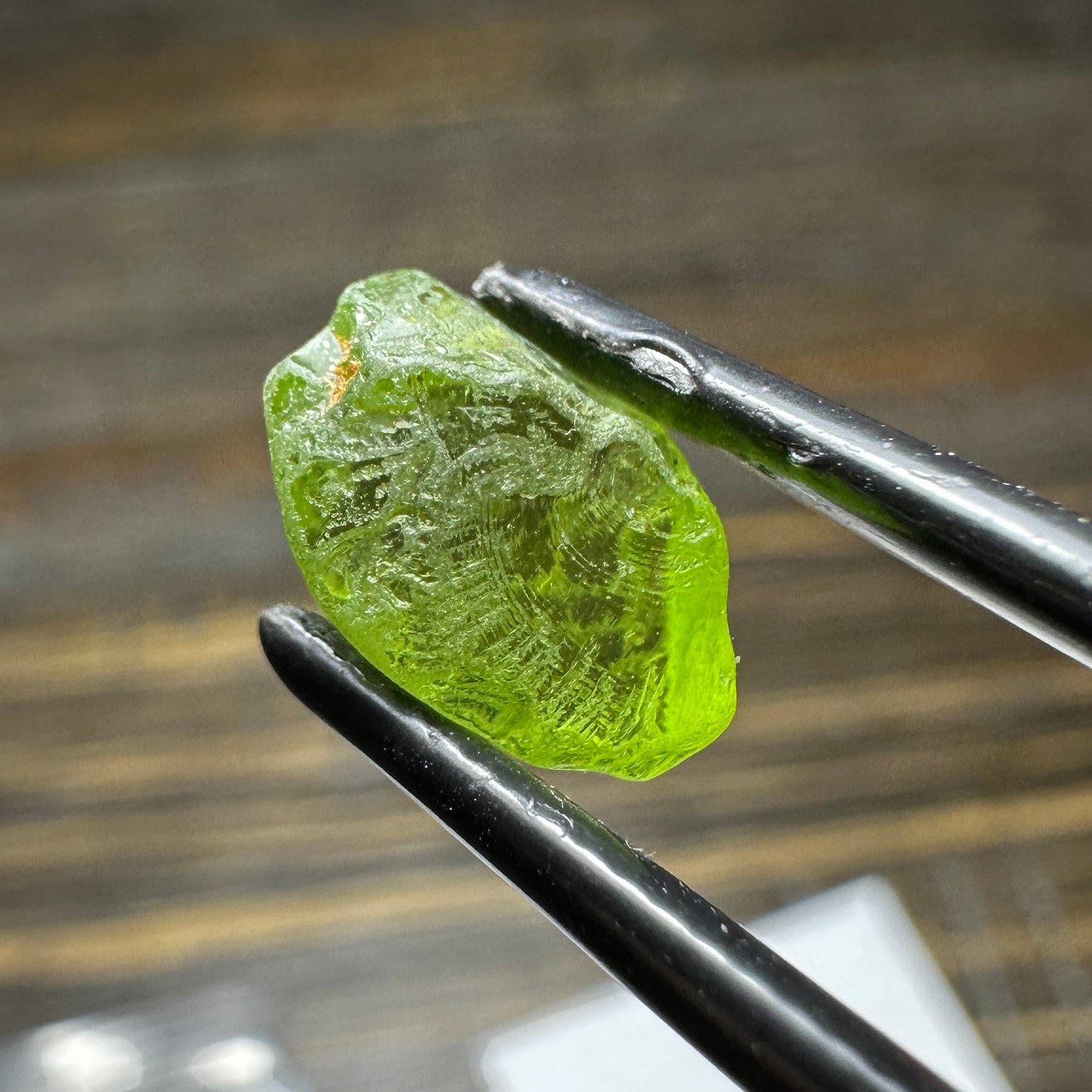 GOGO PERIDOT 3pcs., 3.83g Facet Rough Parcel