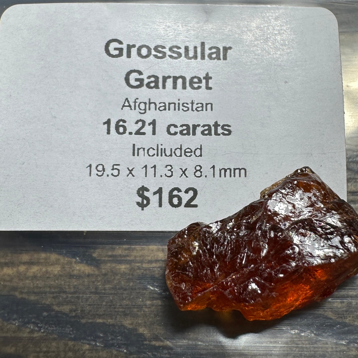 16.21ct GROSSULAR GARNET Facet Rough