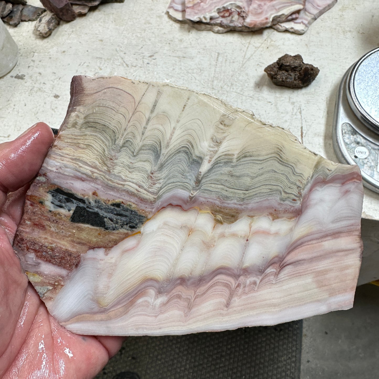 WINDY MOUNTAIN AGATE Slab - 250 grams