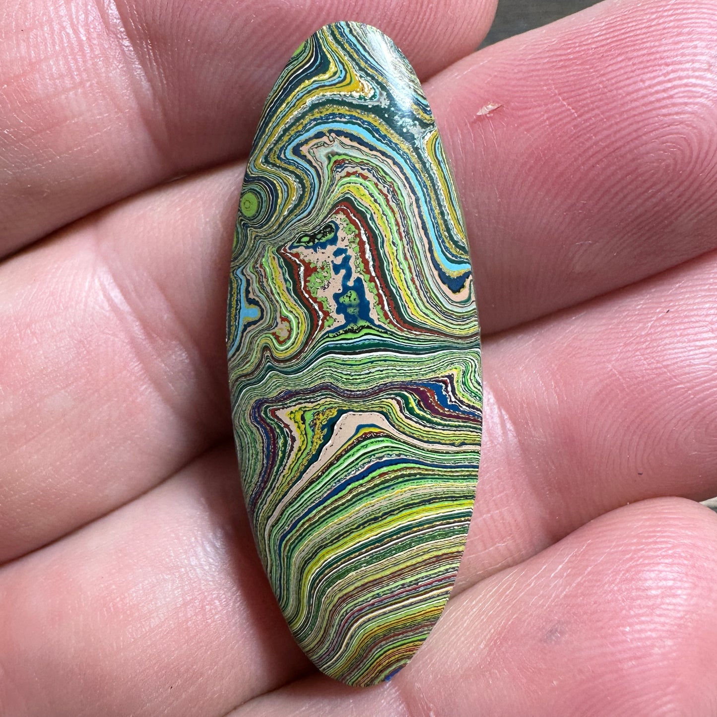 Playground Fordite cabochon