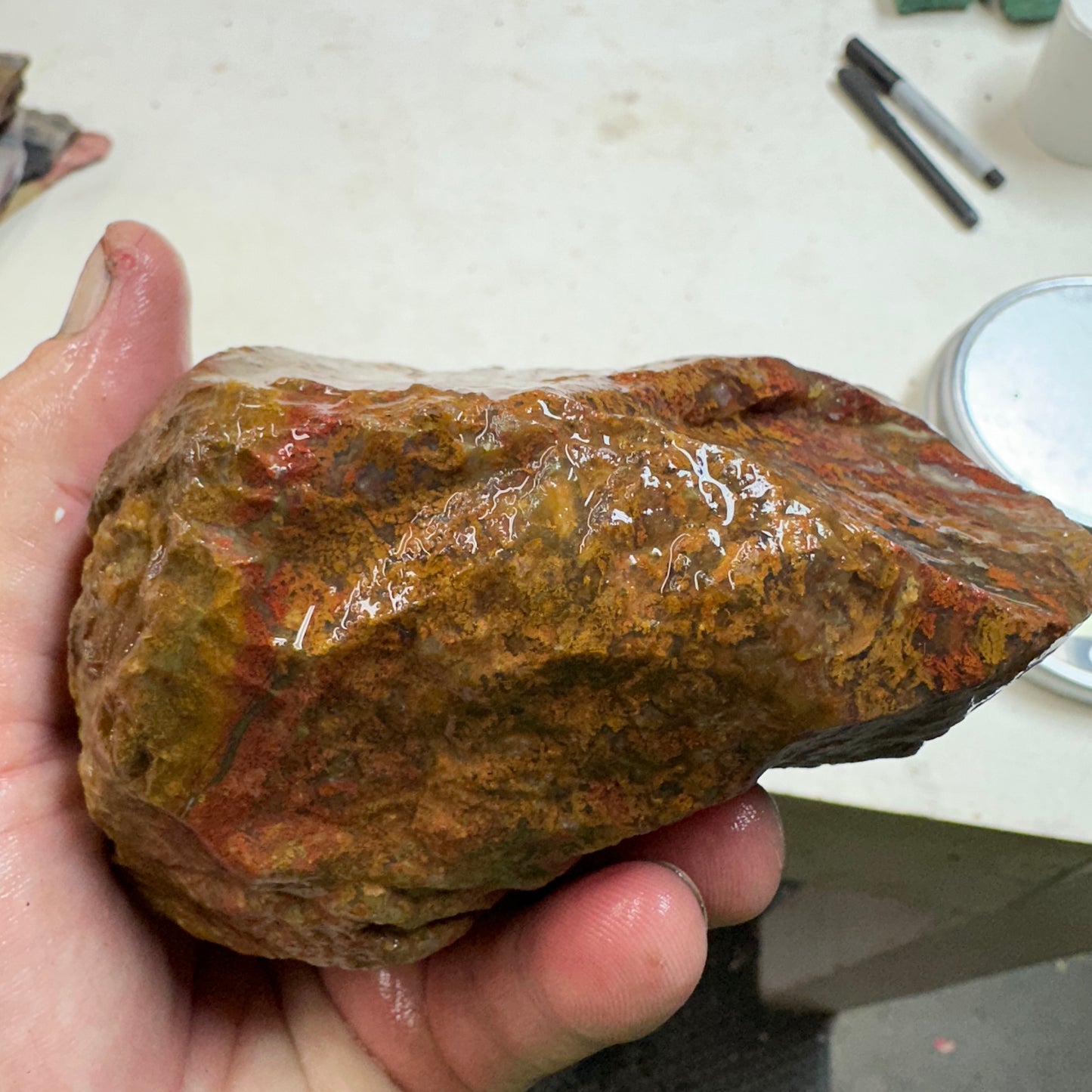 INDONESIAN MOSS AGATE Rough - 2.79 Pounds