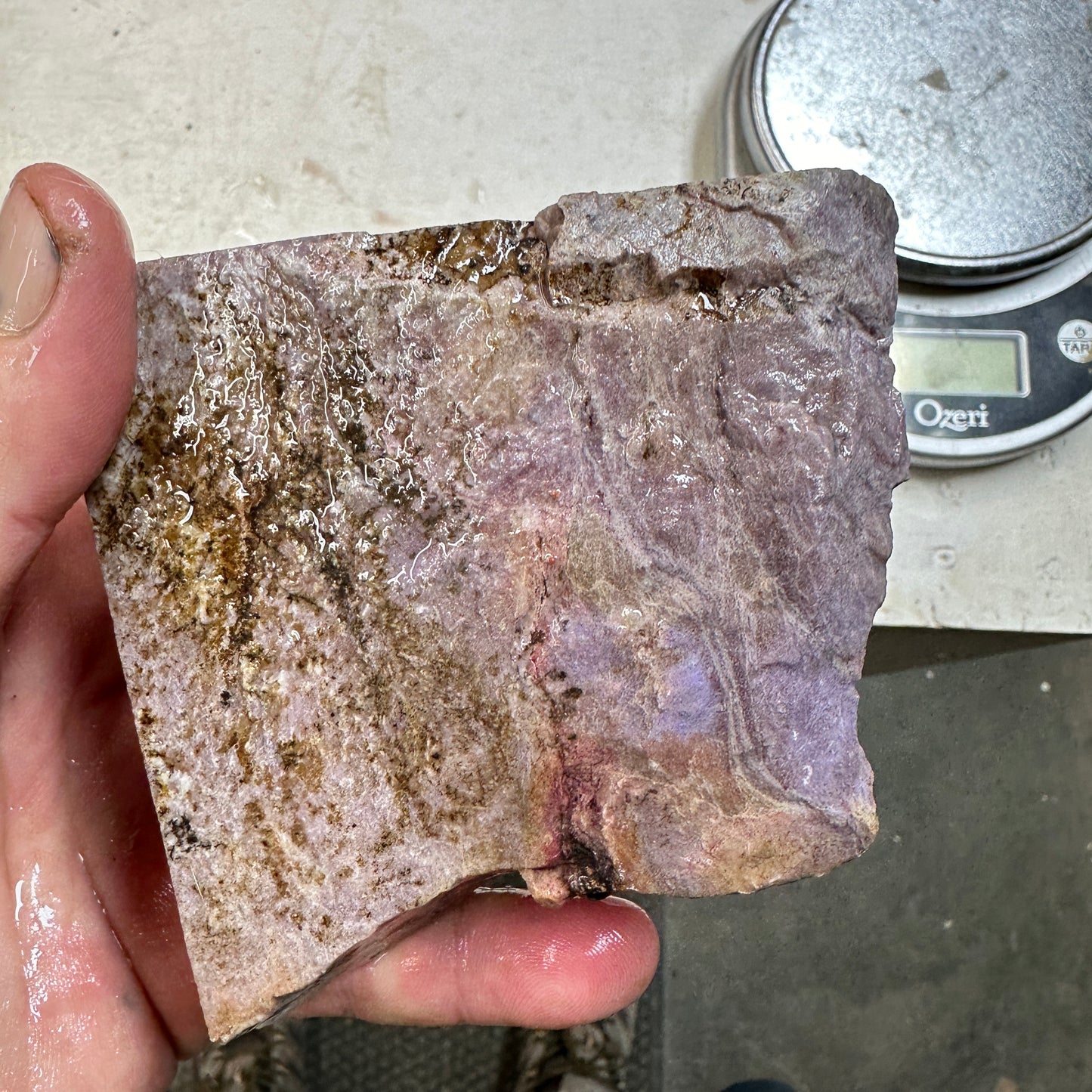 TURKISH PURPLE JADEITE Faced Rough - 1.52 Pounds