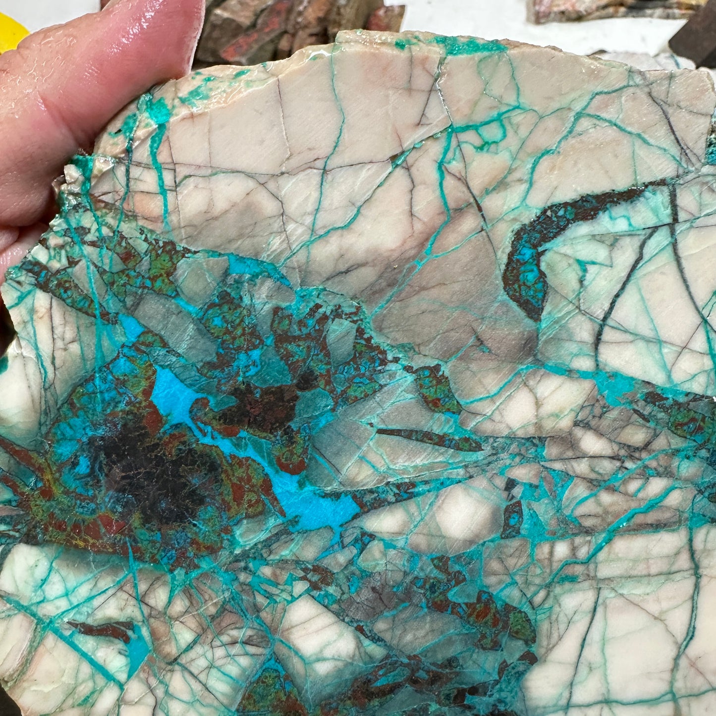 BLUE LIGHTNING CHRYSOCOLLA Slab - 341 grams