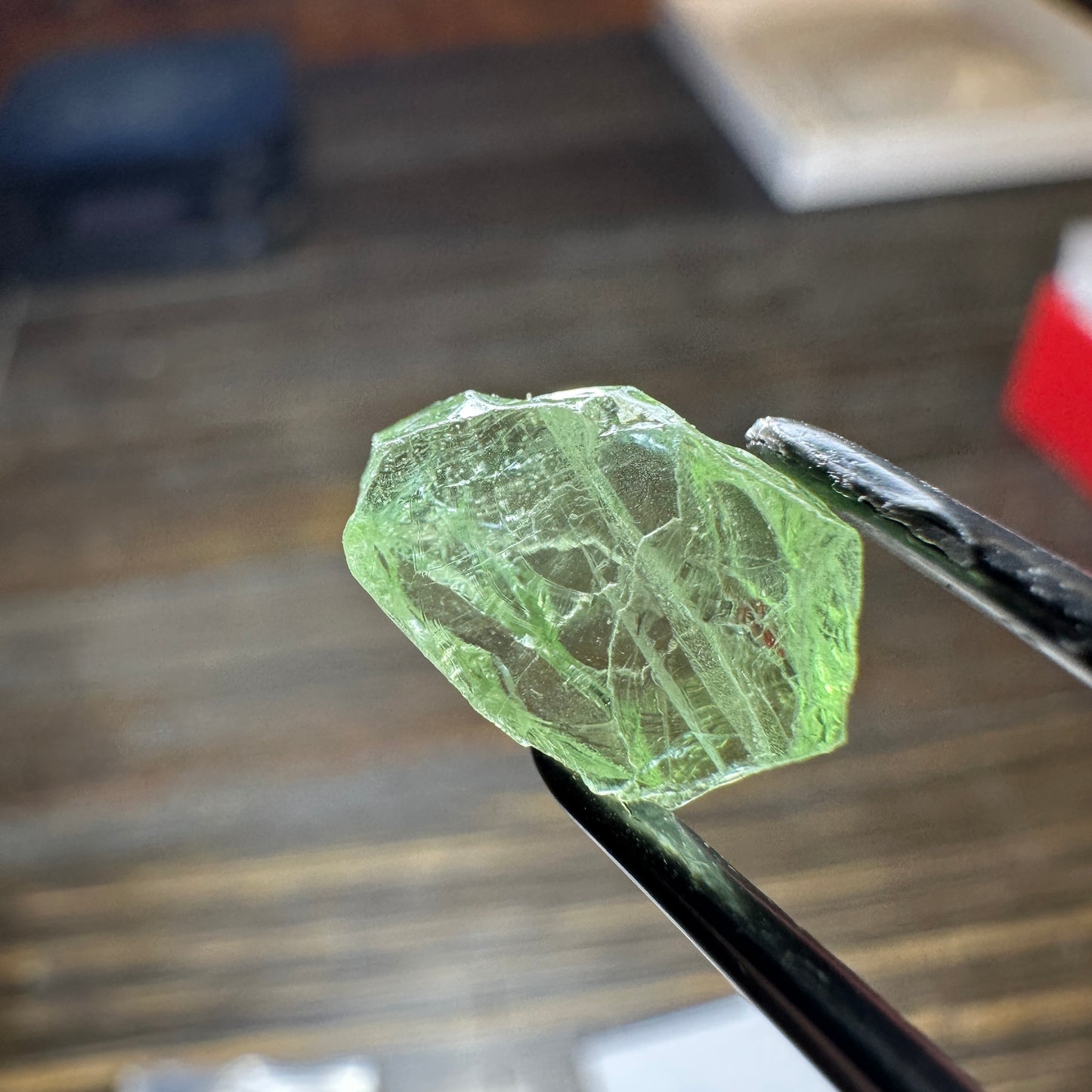 5.34ct GREEN DRAGON GARNET Facet Rough