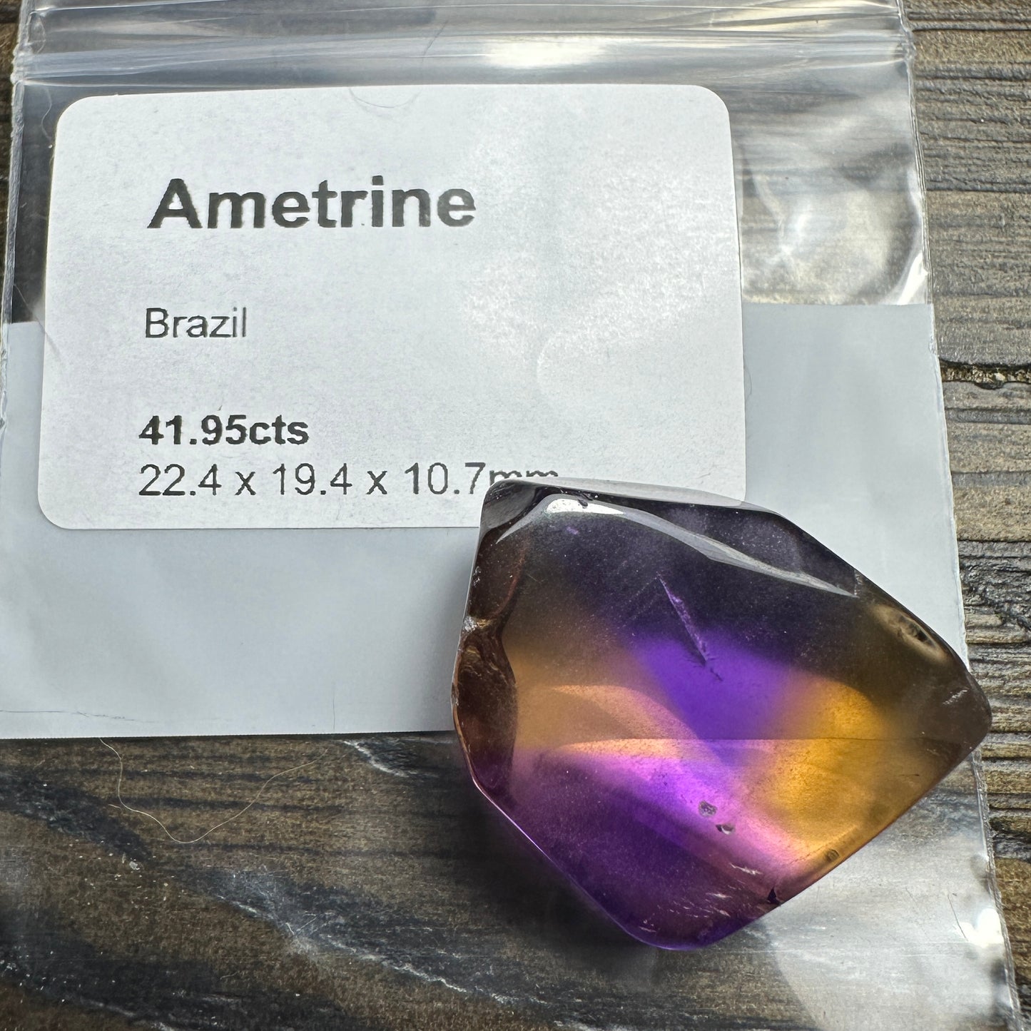 41.95ct AMETRINE Facet Rough