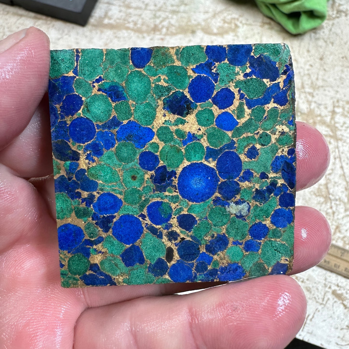 AZURITE MALACHITE COMPOSITE Slab - 93 grams