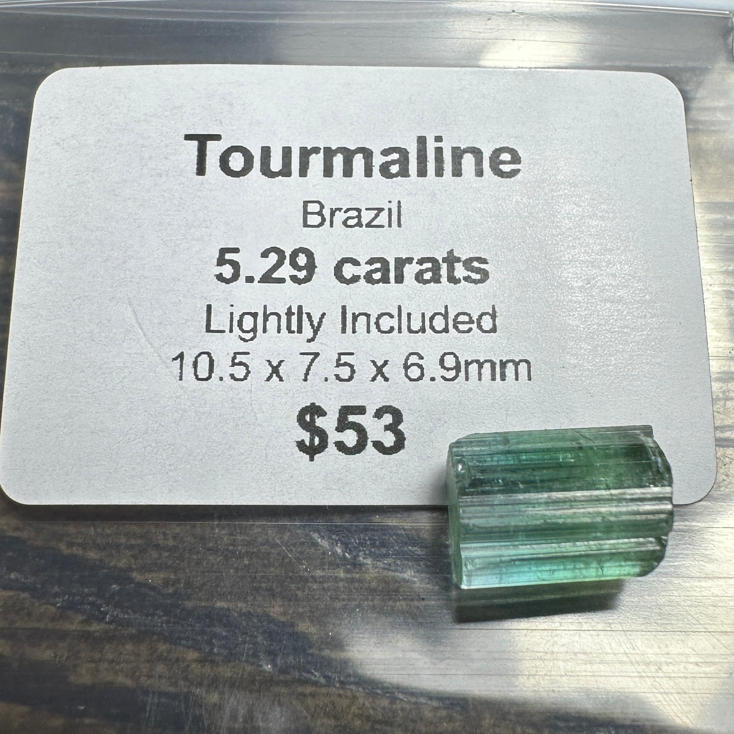 5.29ct TOURMALINE Facet Rough
