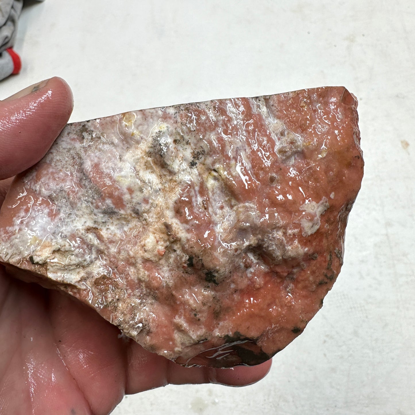 WINDY MOUNTAIN JASPER Faced Rough - 1.36 Pounds