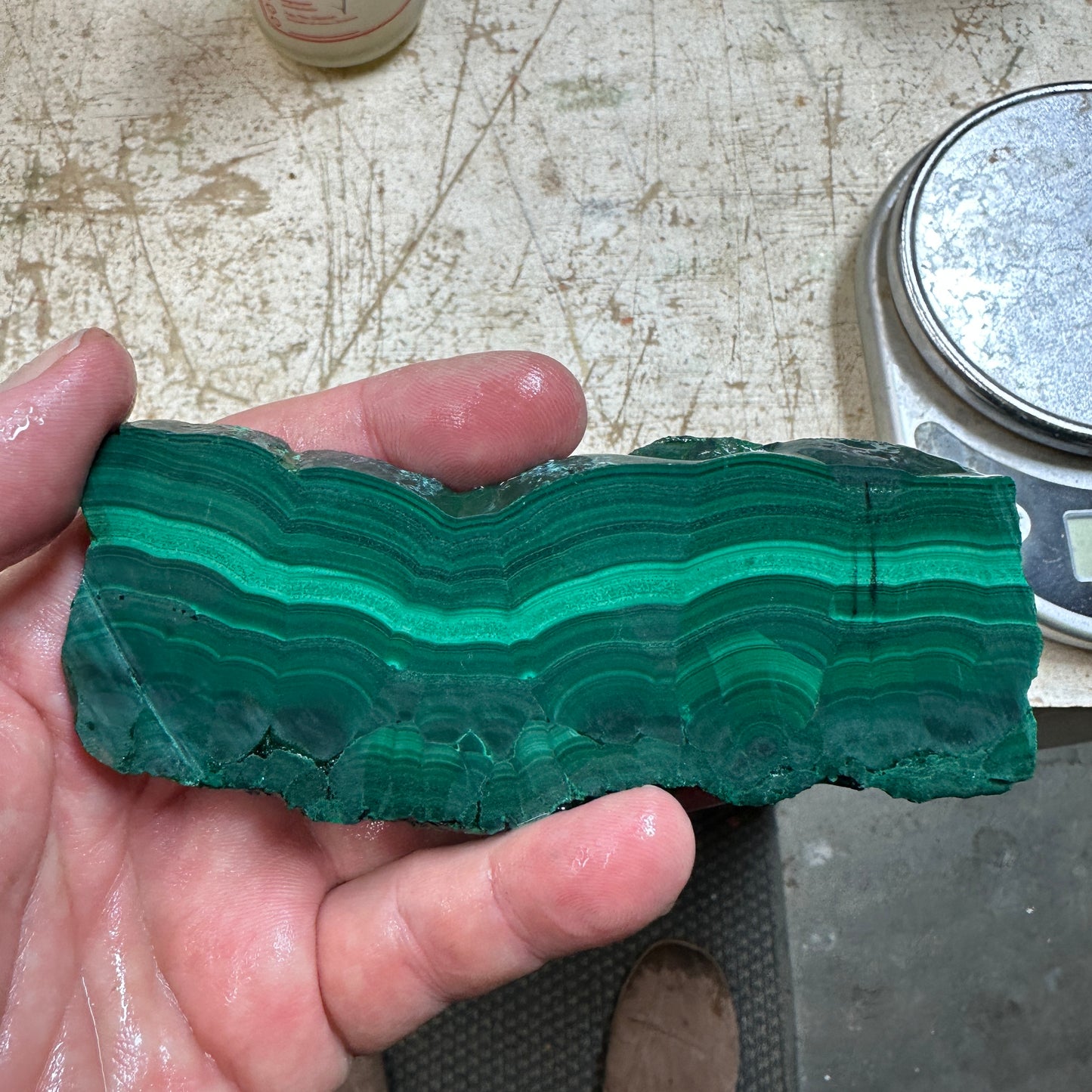 Chatoyant MALACHITE Slab - 168 grams