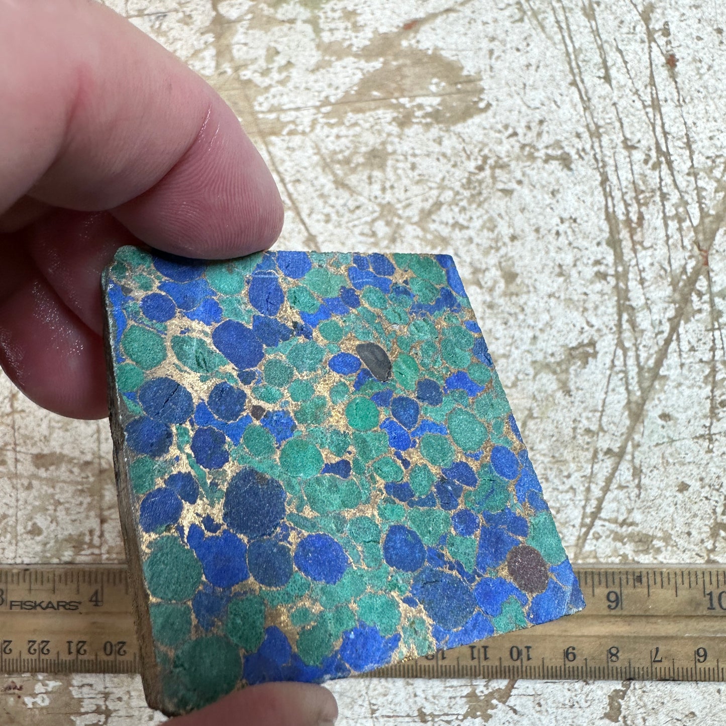 AZURITE MALACHITE COMPOSITE Slab - 93 grams