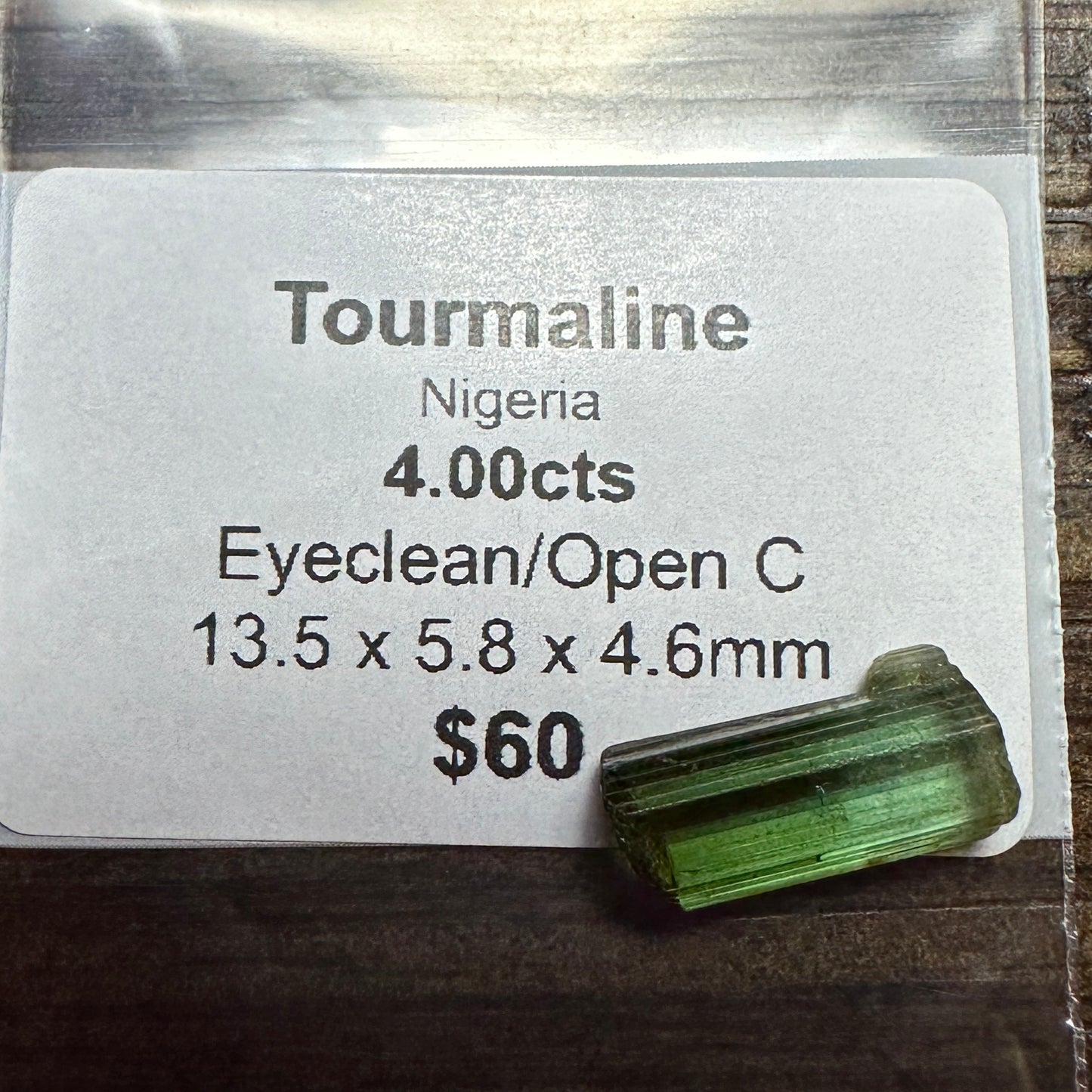 4.00ct TOURMALINE Facet Rough