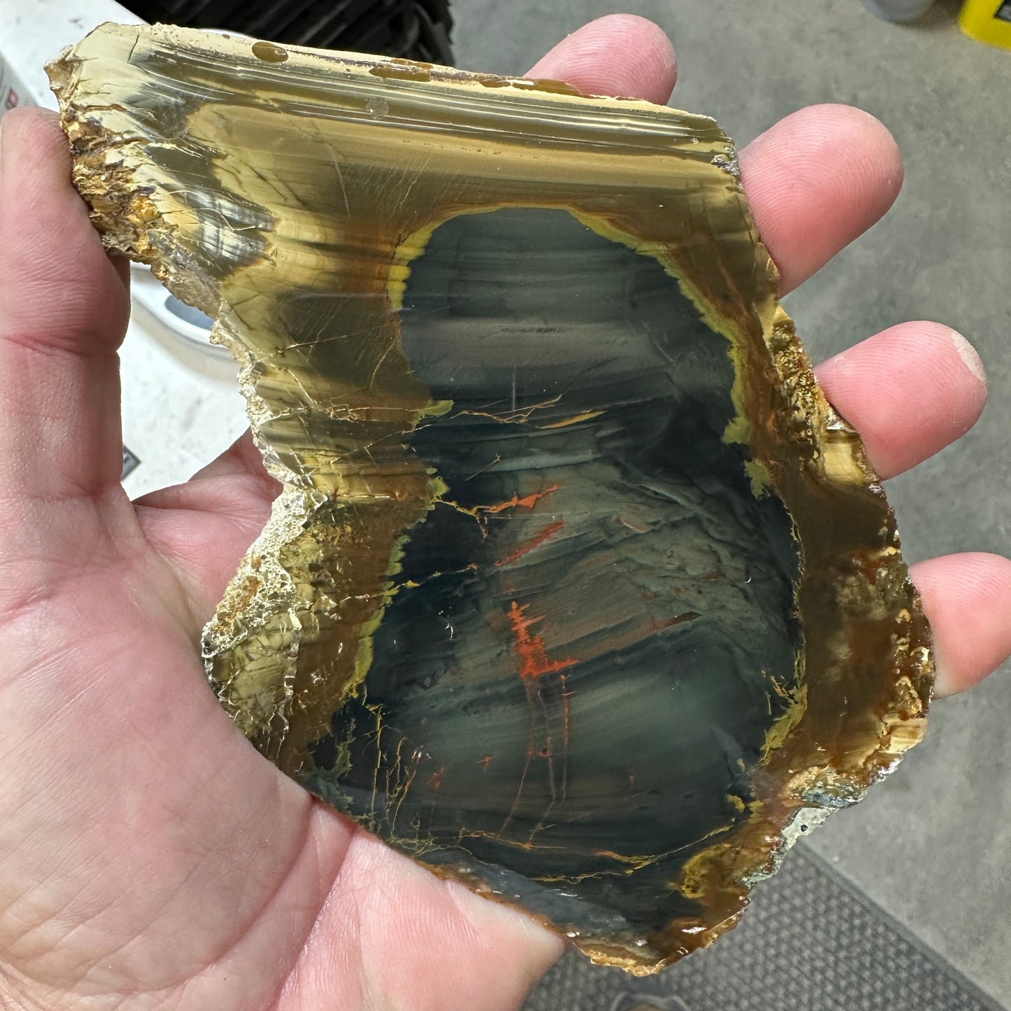 BLUE MOUNTAIN JASPER Polished Specimen Slab - 191 grams