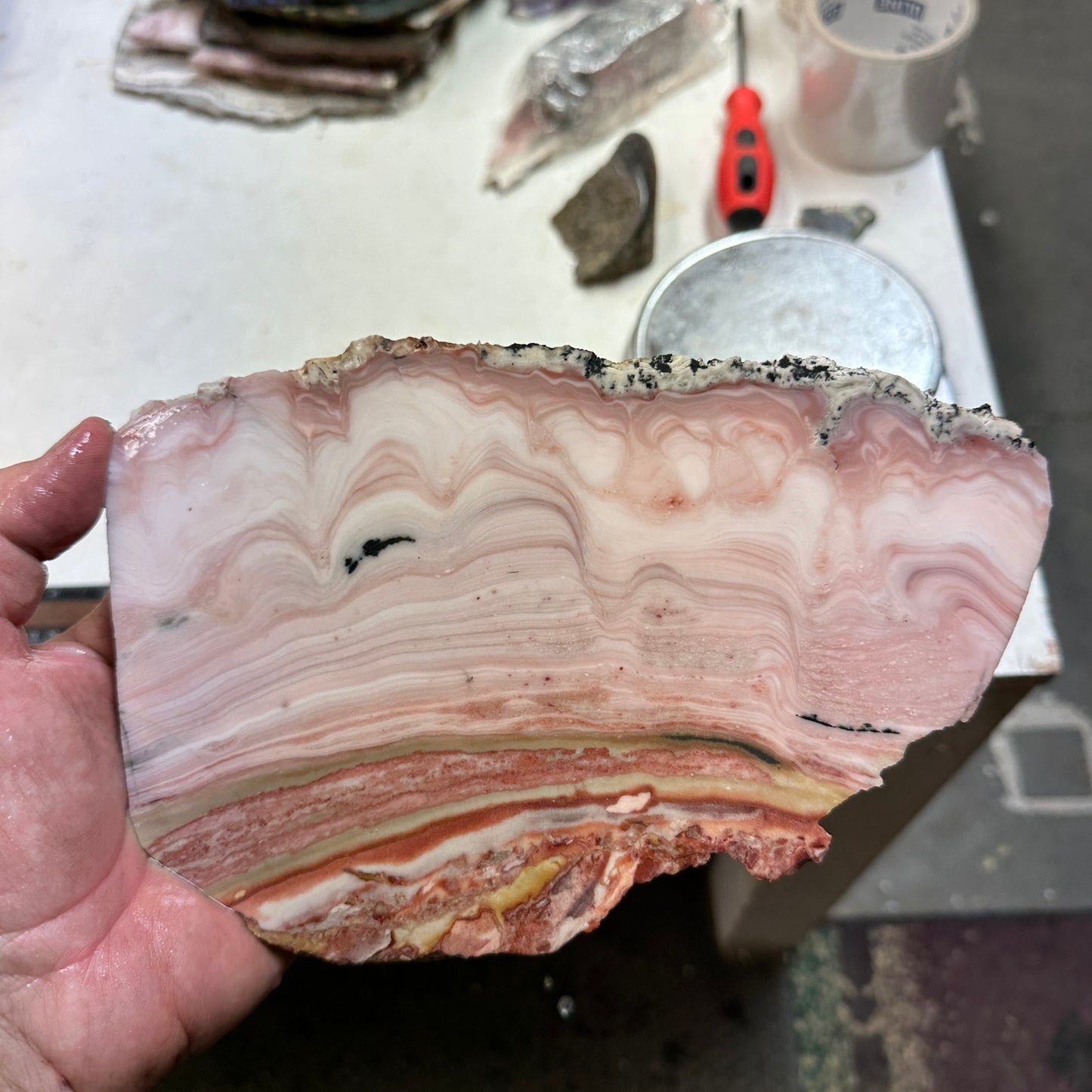 WINDY MOUNTAIN AGATE Slab - 398 grams