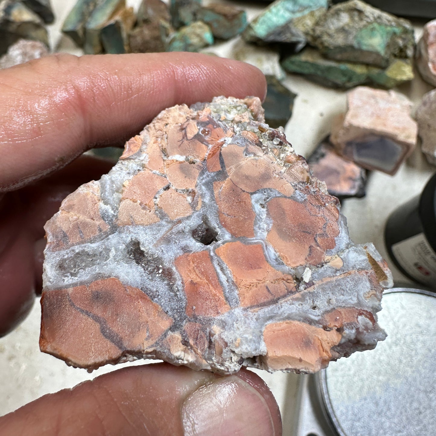 TIFFANY STONE Faced Rough - 0.55 Pounds
