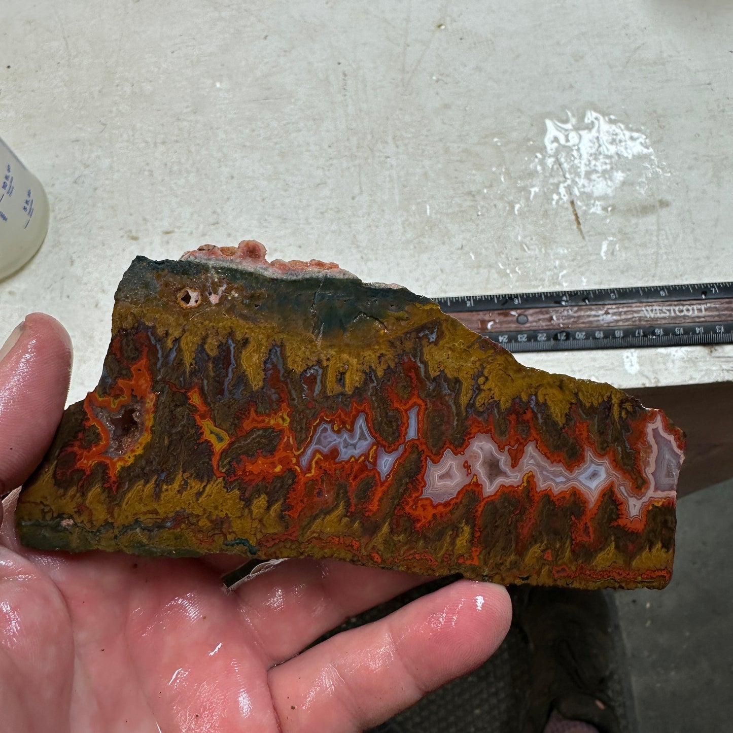 MOROCCAN SEAM AGATE Slab - 142 grams