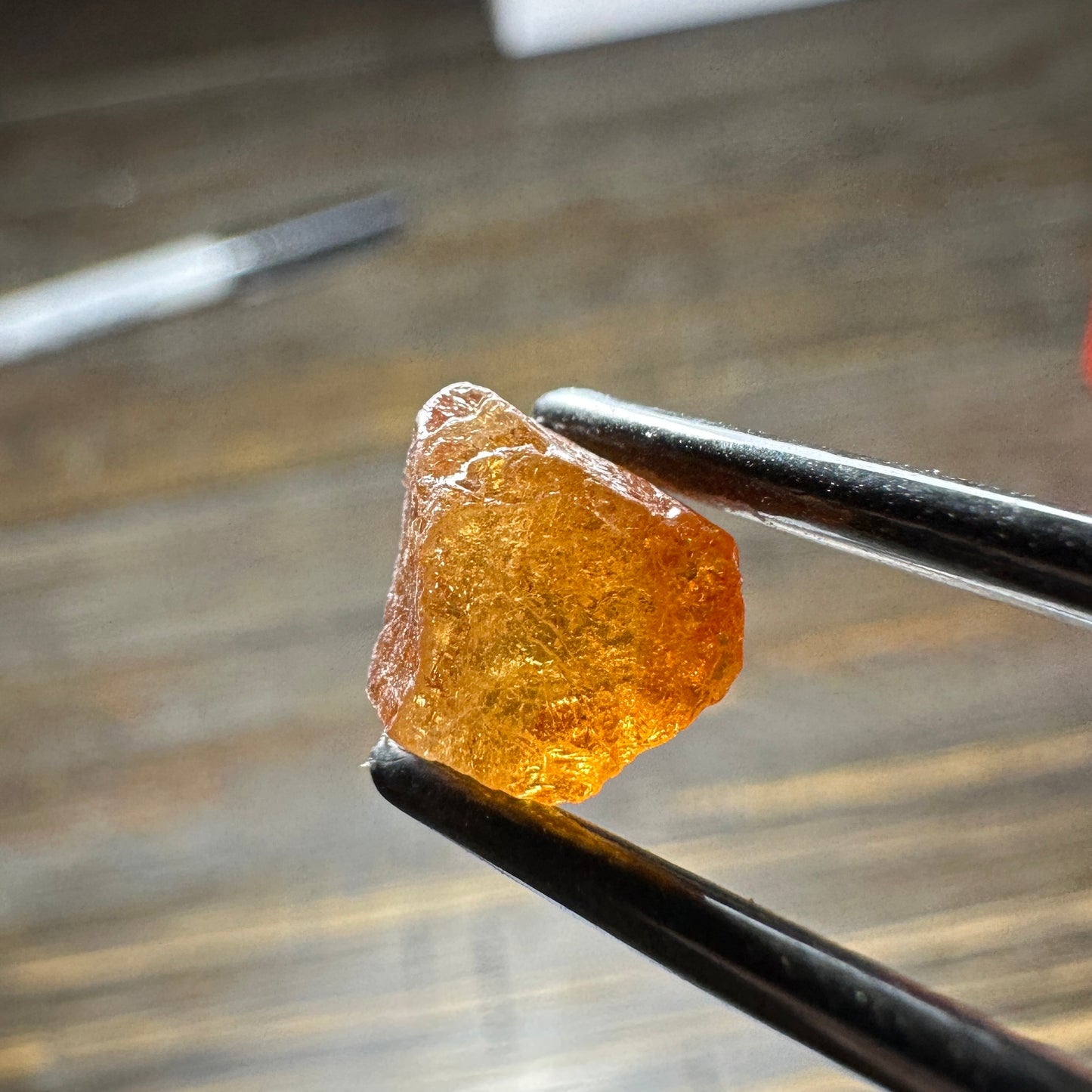 SPESSARTINE GARNET 4pcs., 4.70g Facet Rough Parcel