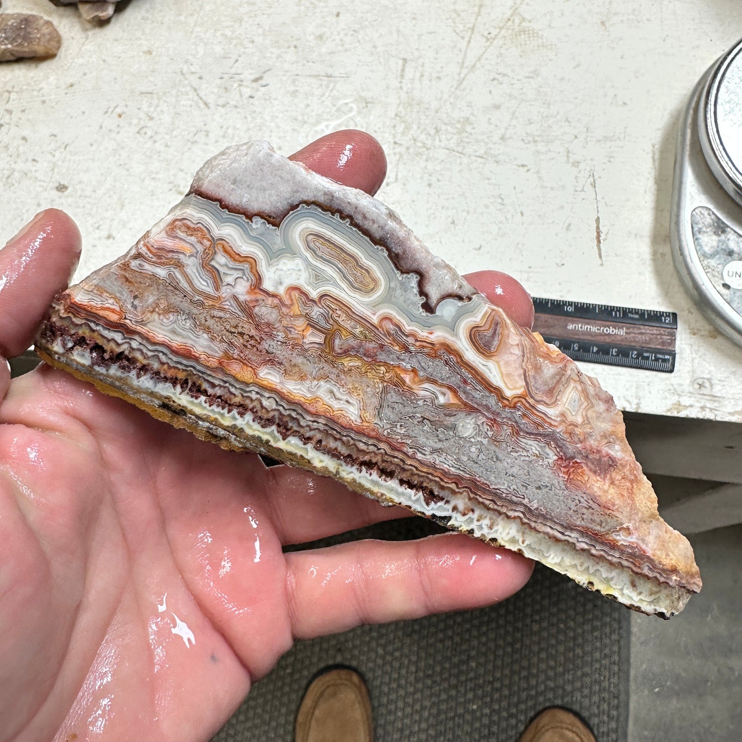 LAGUNA LACE AGATE Slab - 118 grams