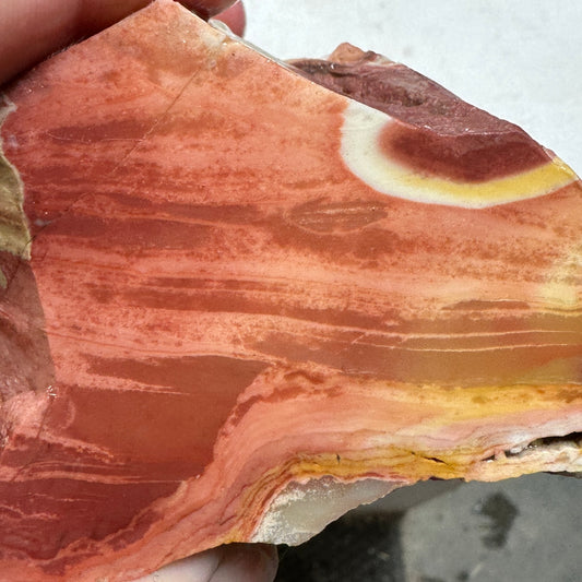 WINDY MOUNTAIN JASPER Faced Rough - 1.66 Pounds