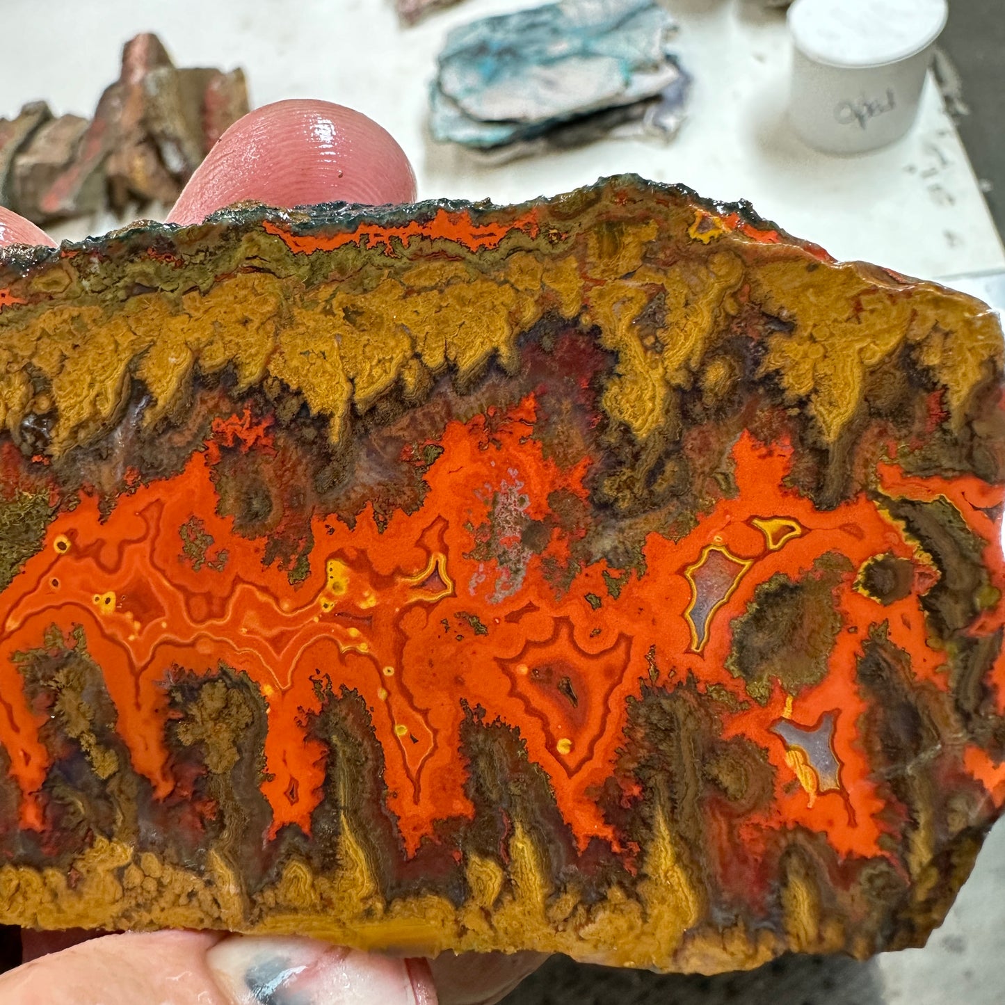 MOROCCAN SEAM AGATE Slab - 160 grams