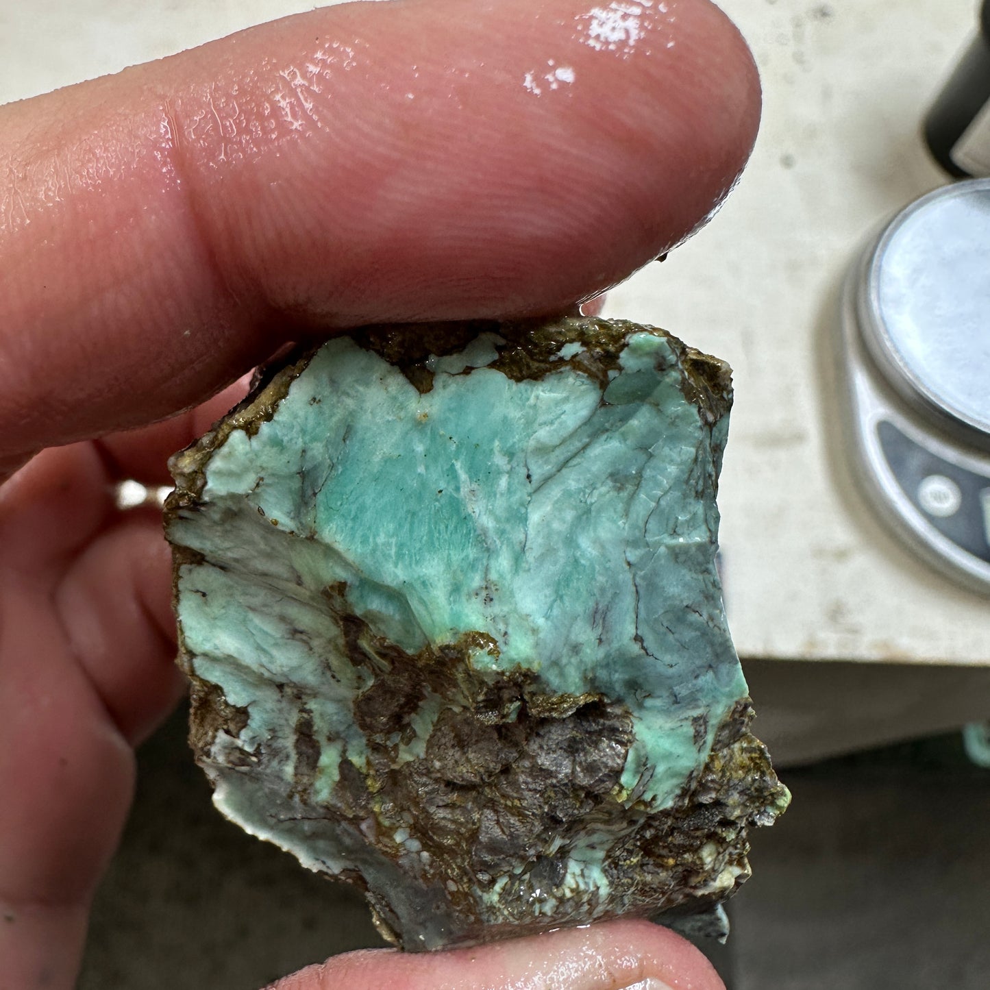 BROKEN ARROW VARISCITE Rough - 111.5 grams