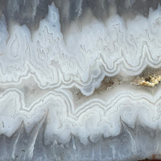MOROCCAN GHOST SEAM AGATE Faced Rough - 0.78 Pounds
