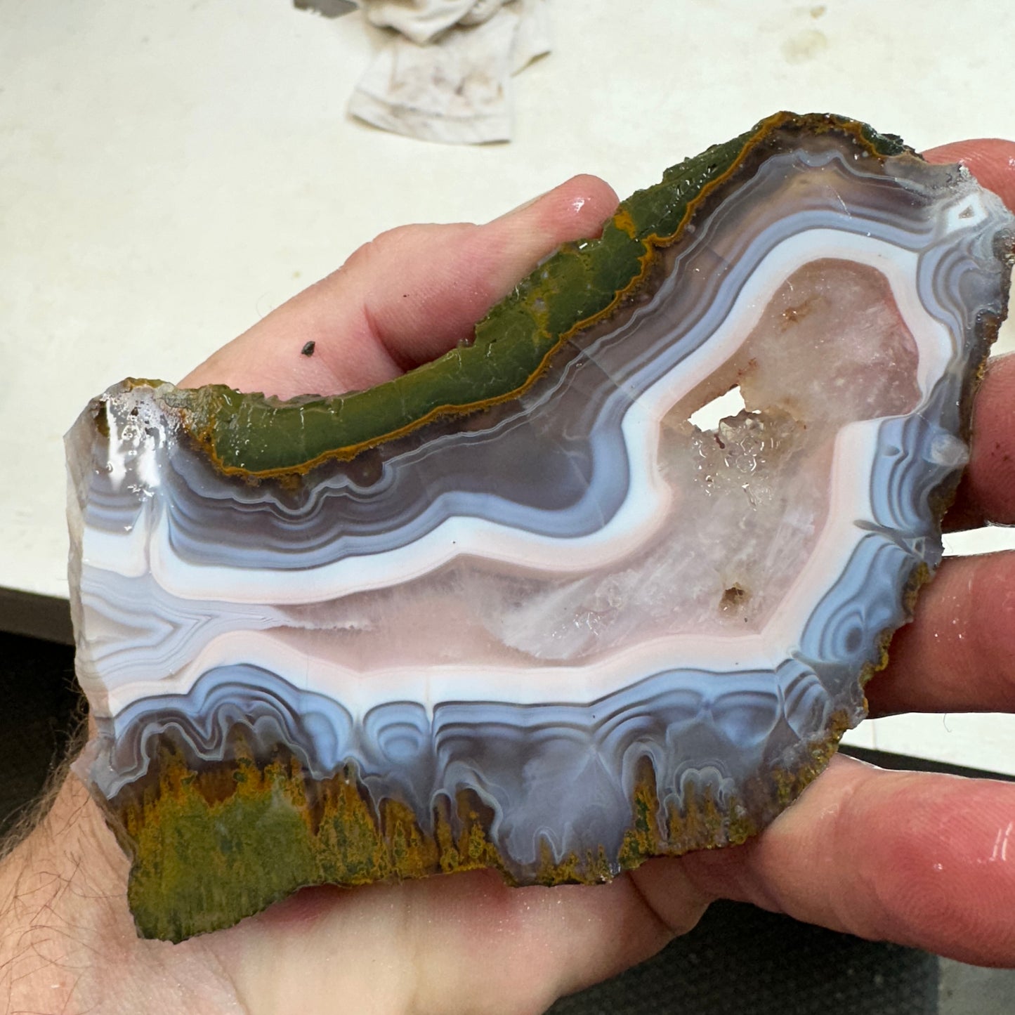 MOROCCAN KERROUCHEN AGATE Slab - 136 grams