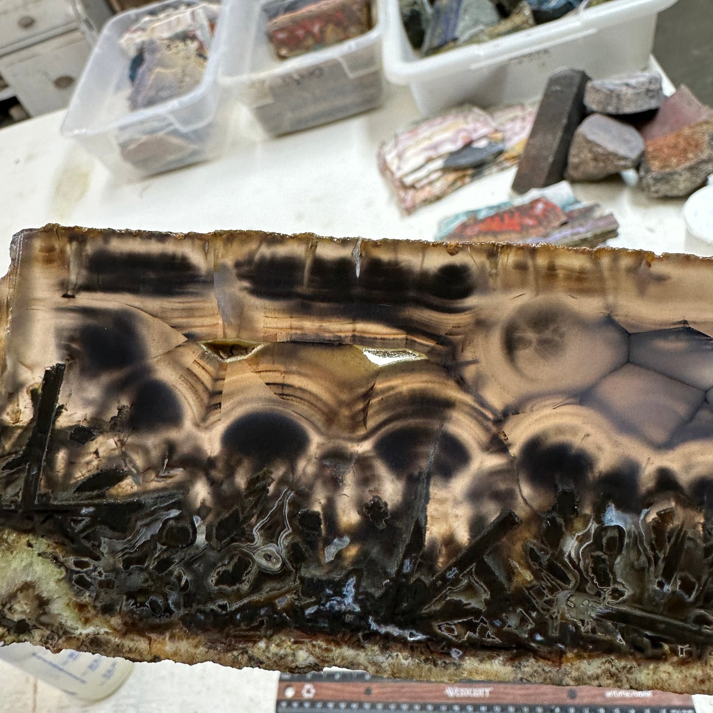 TURKISH STICK AGATE Slab - 256 grams