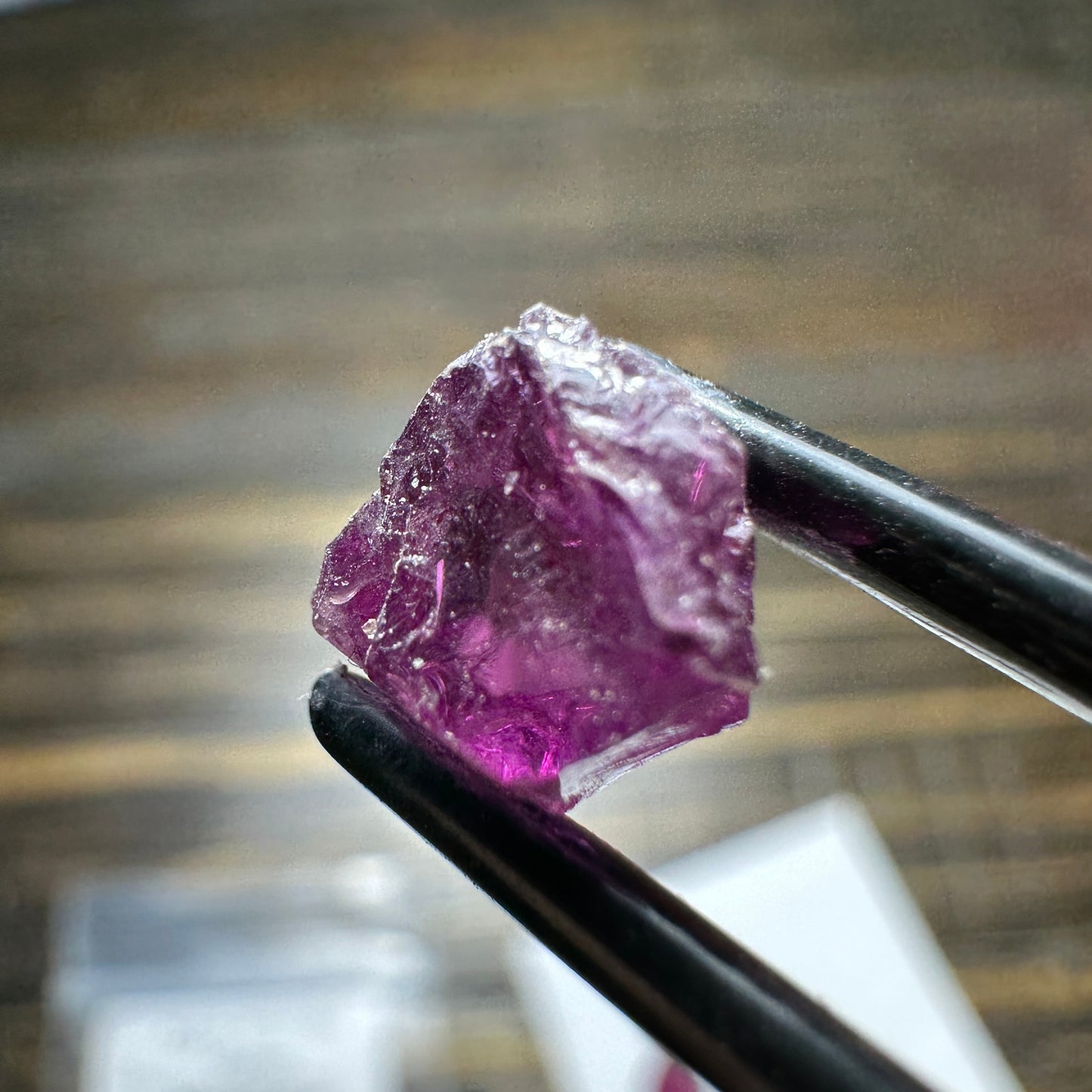PURPLE RHODOLITE GARNET 4pcs., 3.27g Facet Rough Parcel