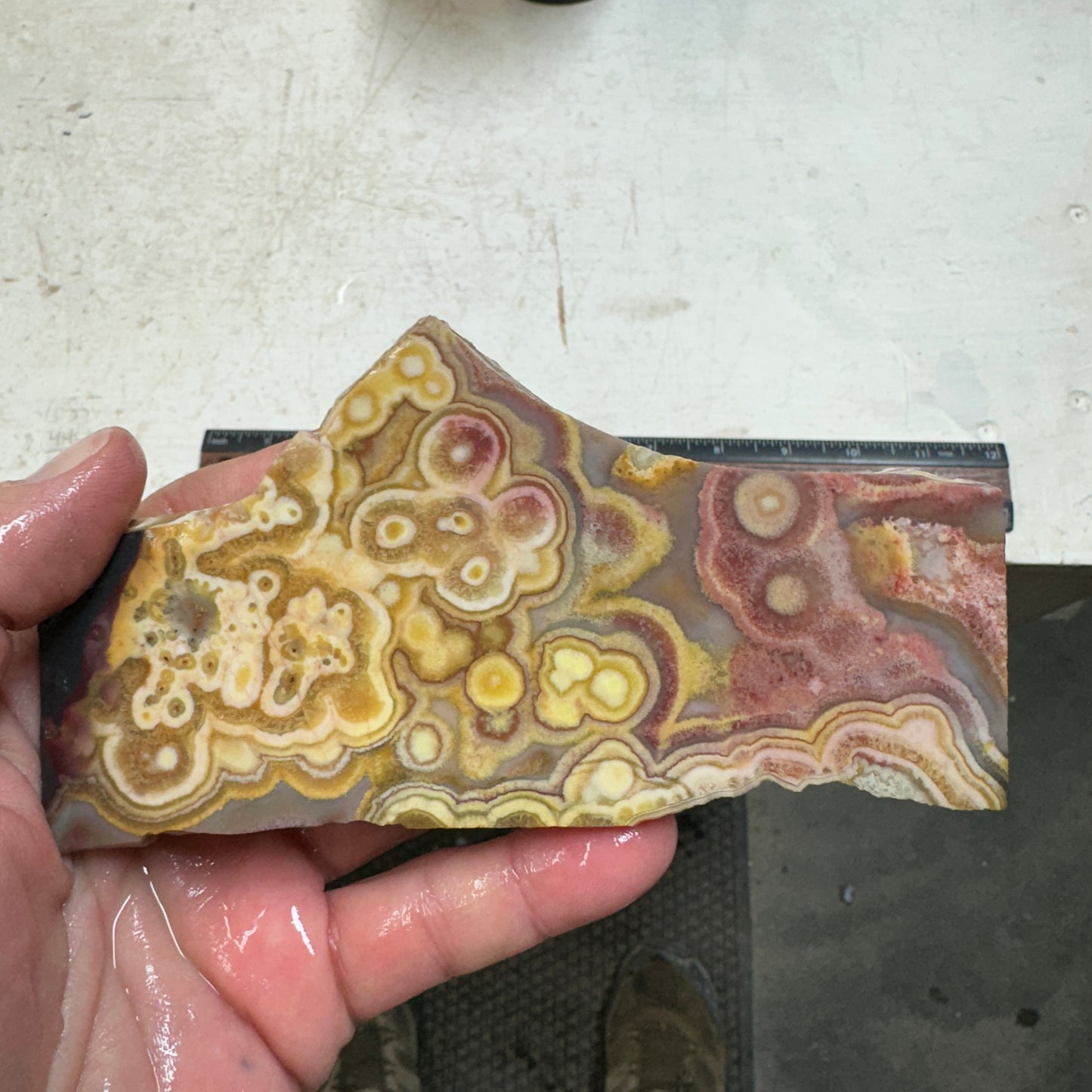 CRAZY LACE AGATE Slab - 165 grams