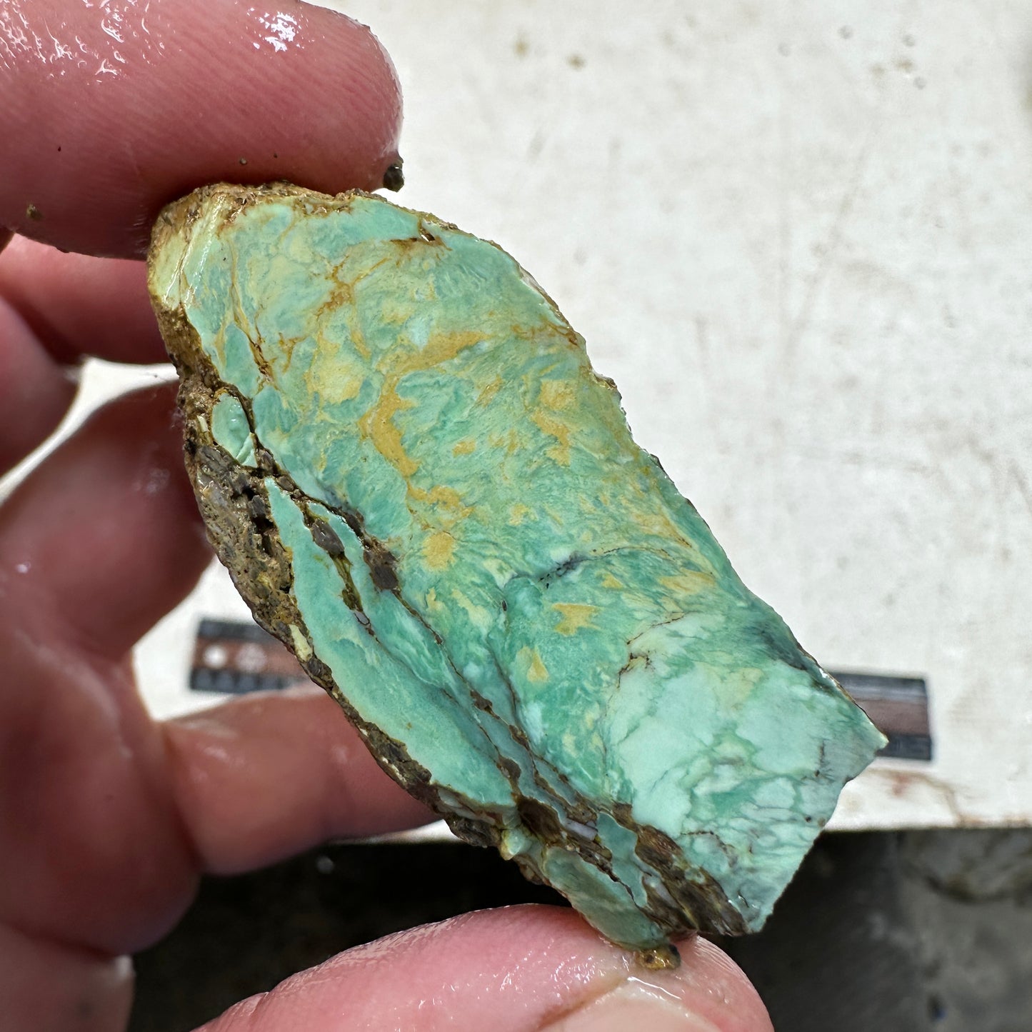 BROKEN ARROW VARISCITE Rough - 142 grams