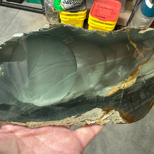 BLUE MOUNTAIN JASPER Polished Specimen Slab - 379 grams