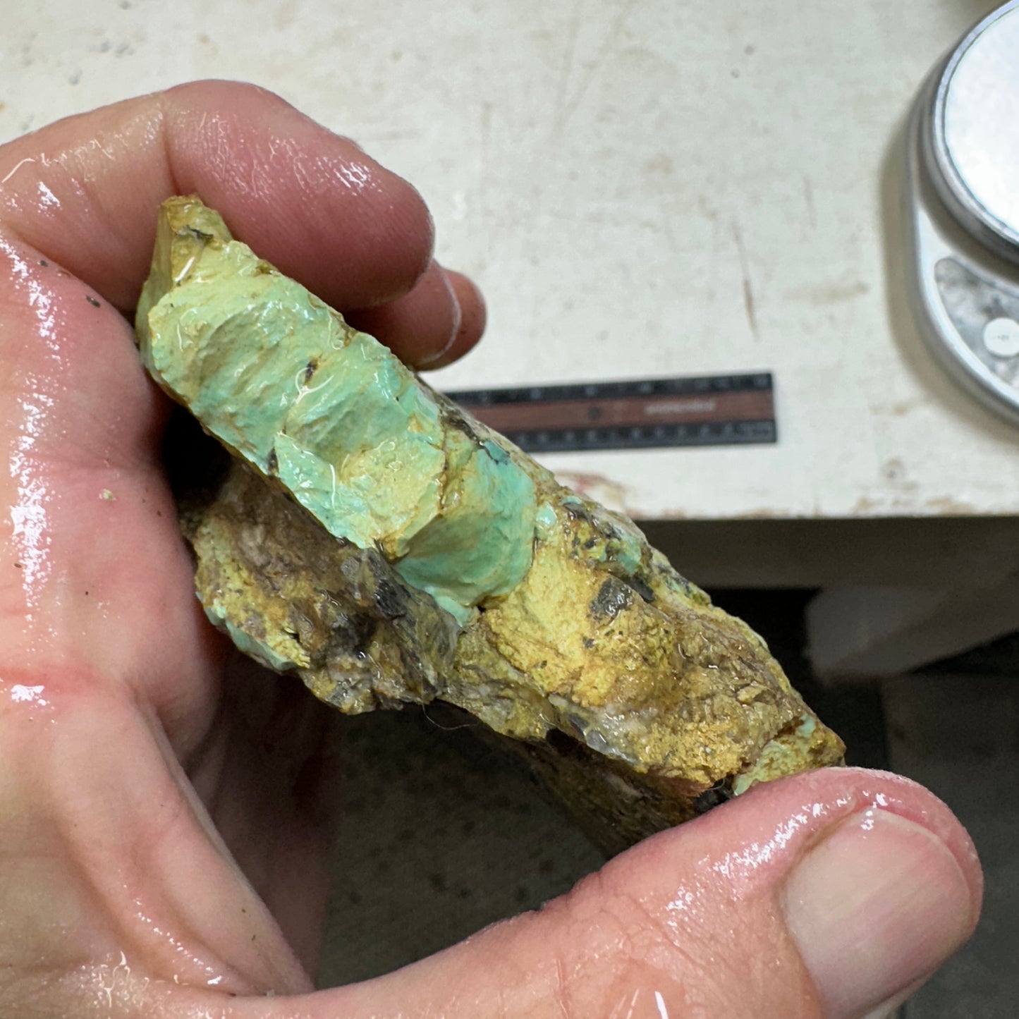 BROKEN ARROW VARISCITE Rough - 438 grams