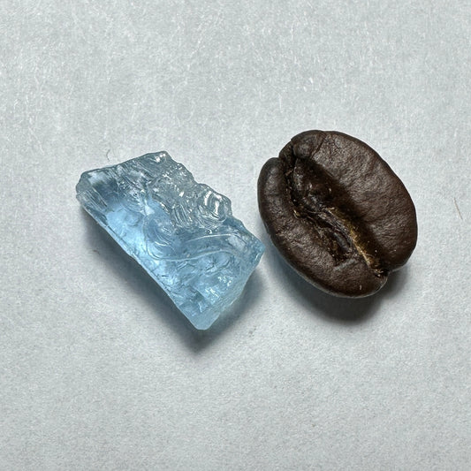 3.93ct AQUAMARINE BERYL Facet Rough