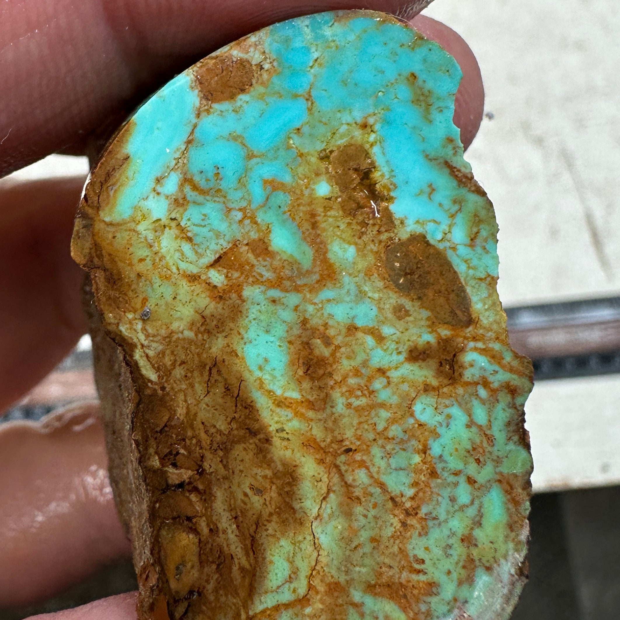KINGMAN CEREMONIAL Turquoise rough - 64.8 grams – SilverHill Lapidary
