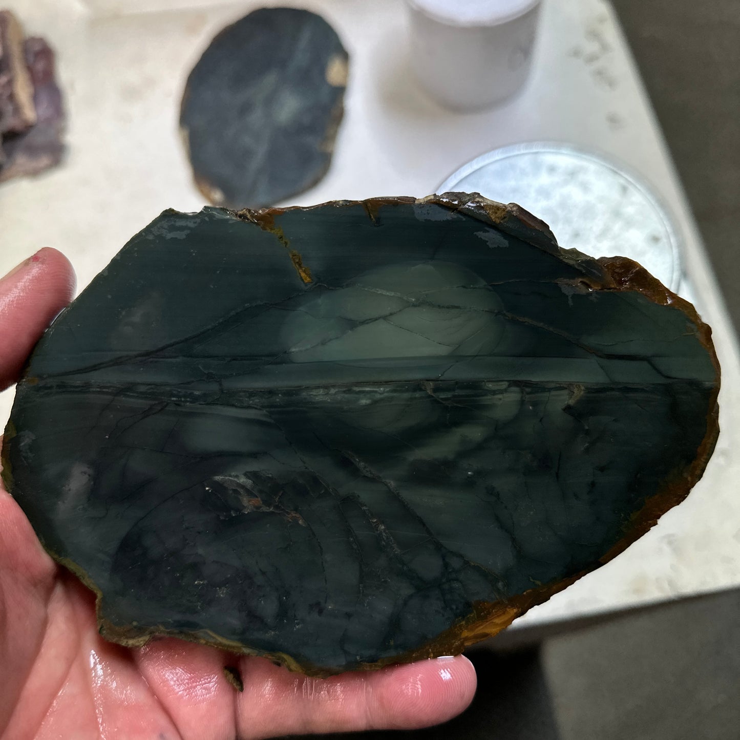 BLUE MOUNTAIN JASPER Slab - 224 grams