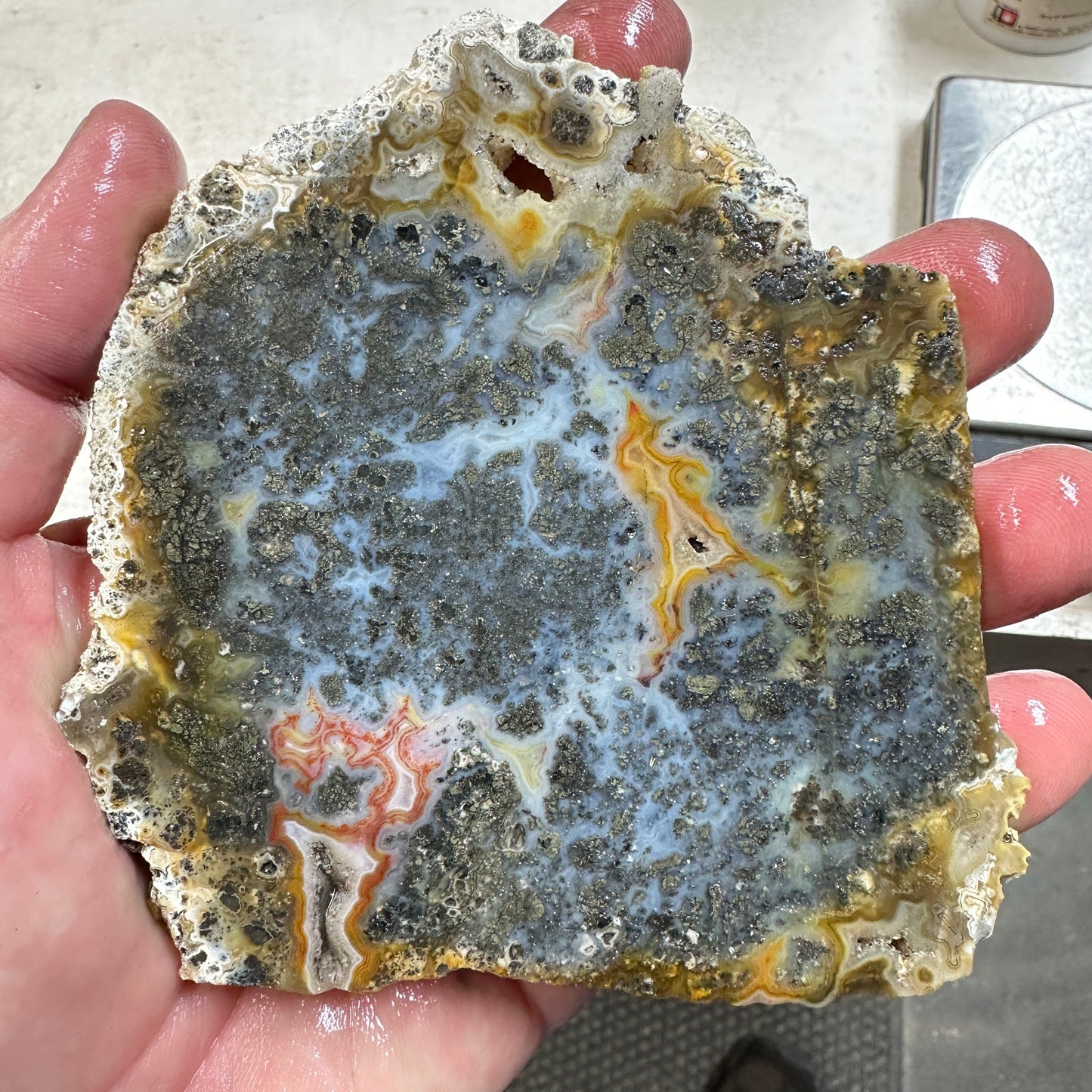 MARCASITE AGATE Slab - 189 grams