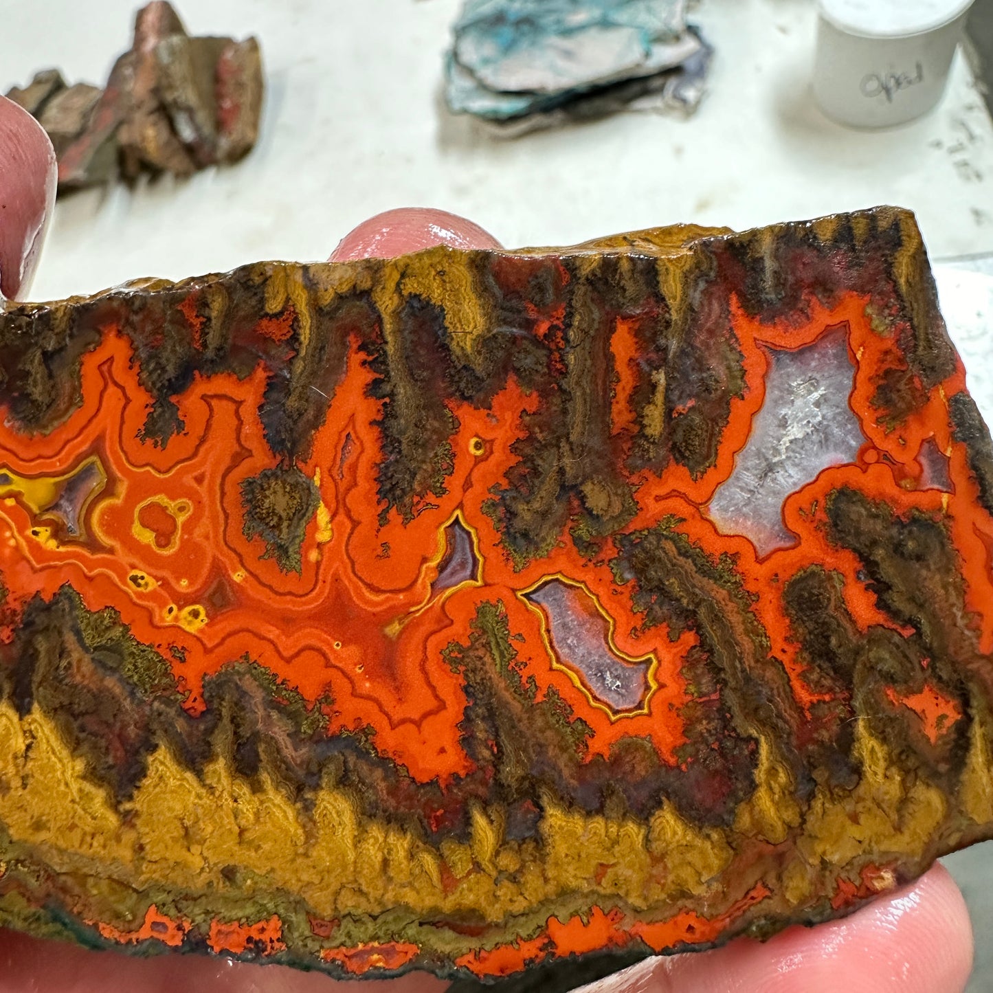 MOROCCAN SEAM AGATE Slab - 160 grams