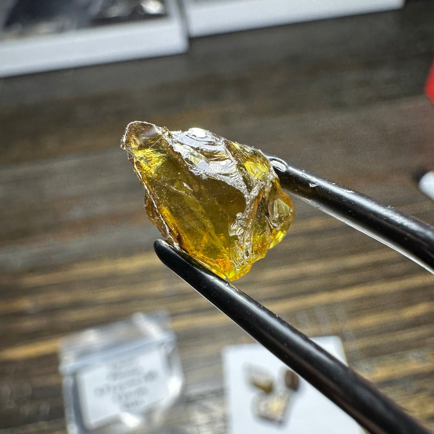 SPHENE 3pcs., 4.73g Facet Rough Parcel