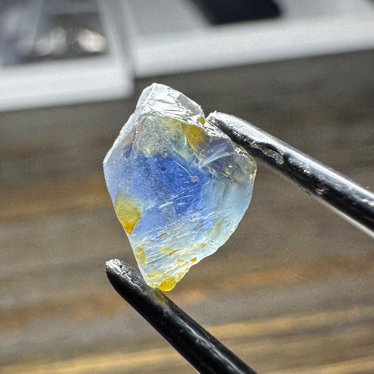 GOMBE SAPPHIRE 3pcs., 2.56g Facet Rough Parcel
