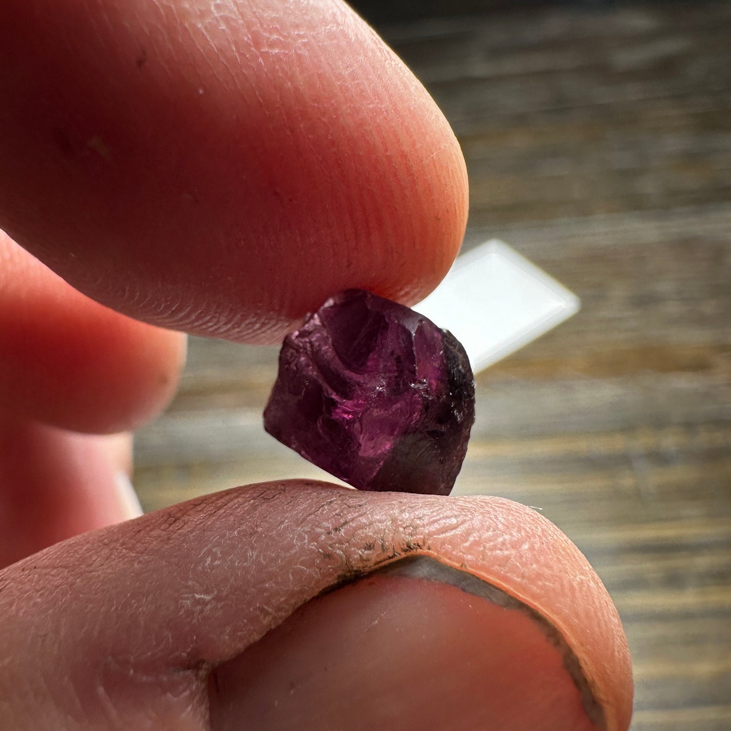 7.34ct RHODOLITE GARNET Facet Rough